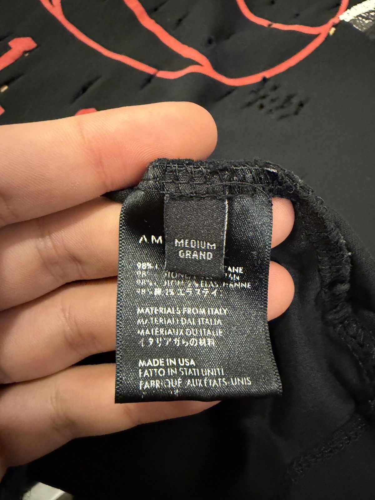 Amiri Amiri ‘Family Day’ Army Distressed Tee Size US M / EU 48-50 / 2 - 3 Thumbnail