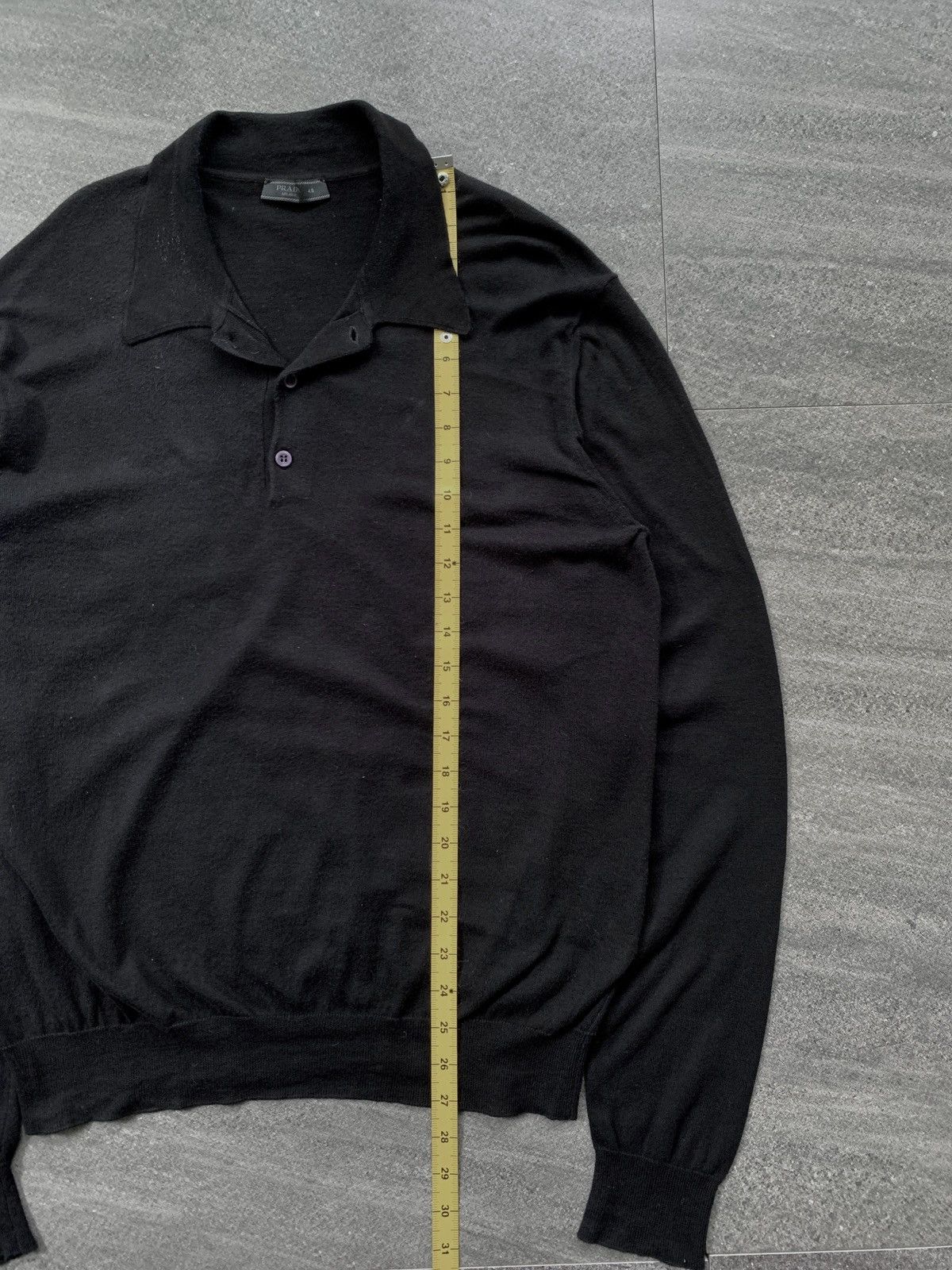 Prada Long Sleeve Knit Polo Shirt Size US M / EU 48-50 / 2 - 8 Thumbnail