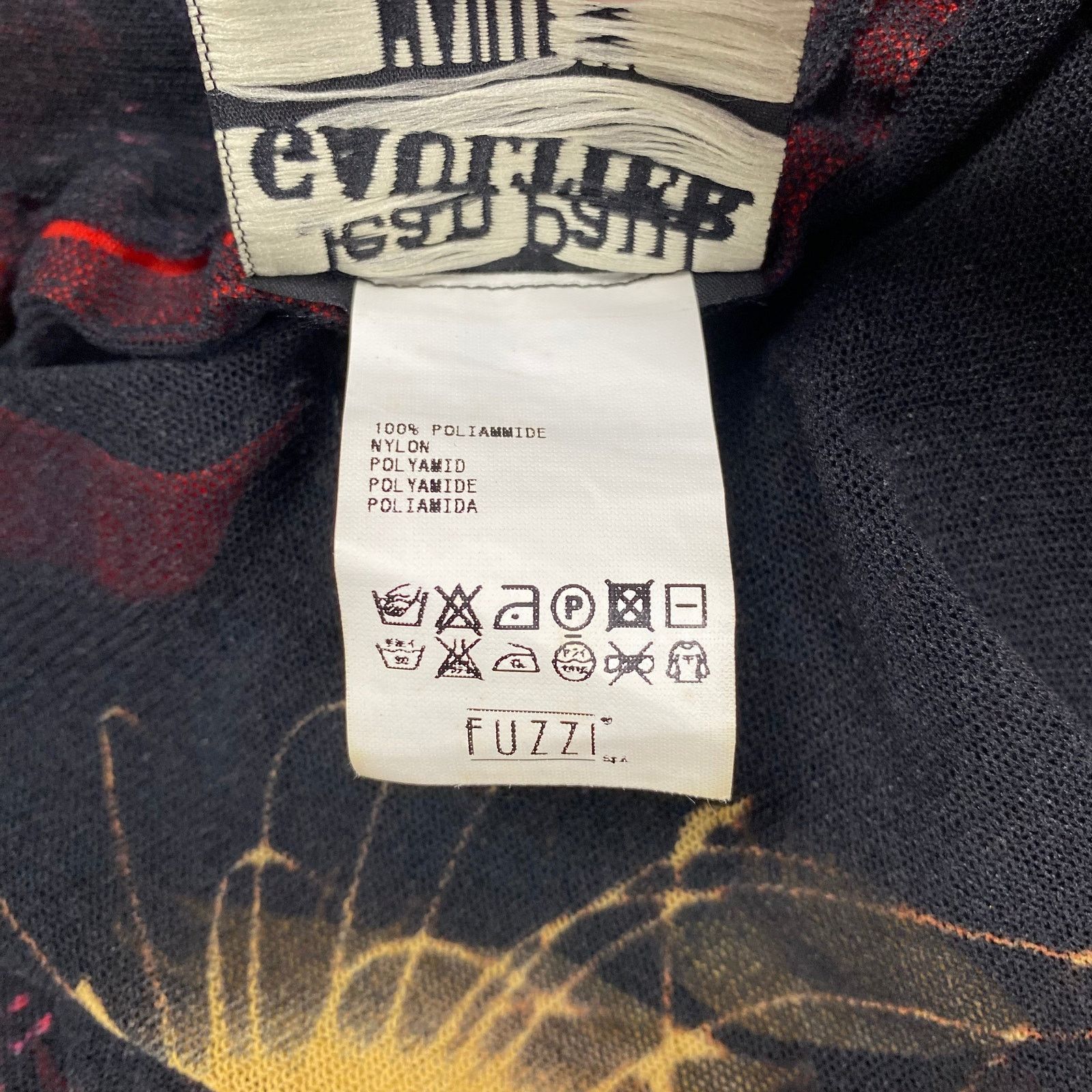 Jean Paul Gaultier JPG Black Red Pigalle Mesh Top Size L / US 10 / IT 46 - 6 Thumbnail