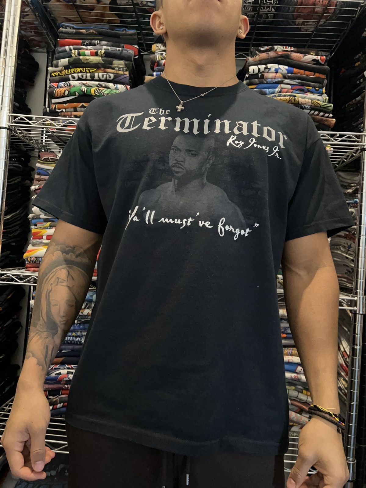 Gildan 2000s The Terminator Roy Jones Jr Boxing Tee Size US L / EU 52-54 / 3 - 2 Thumbnail