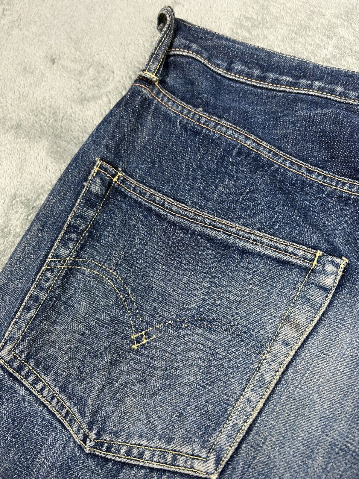 Sugar Cane Vintage Fortune & Co 80’s Hidden Rivet Washed Denim Size US 30 / EU 46 - 12 Thumbnail