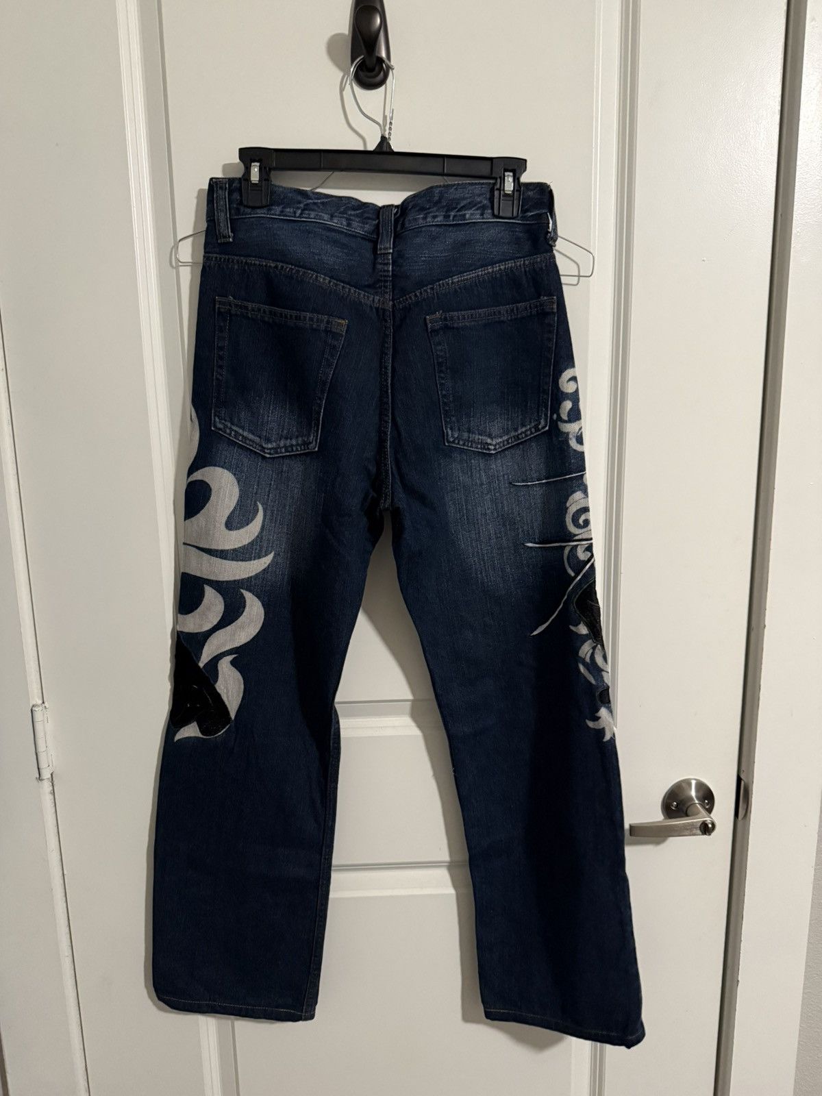 One Piece Vintage One Piece Zoro v Mihawk Embroidered Jeans Size US 30 / EU 46 - 3 Thumbnail