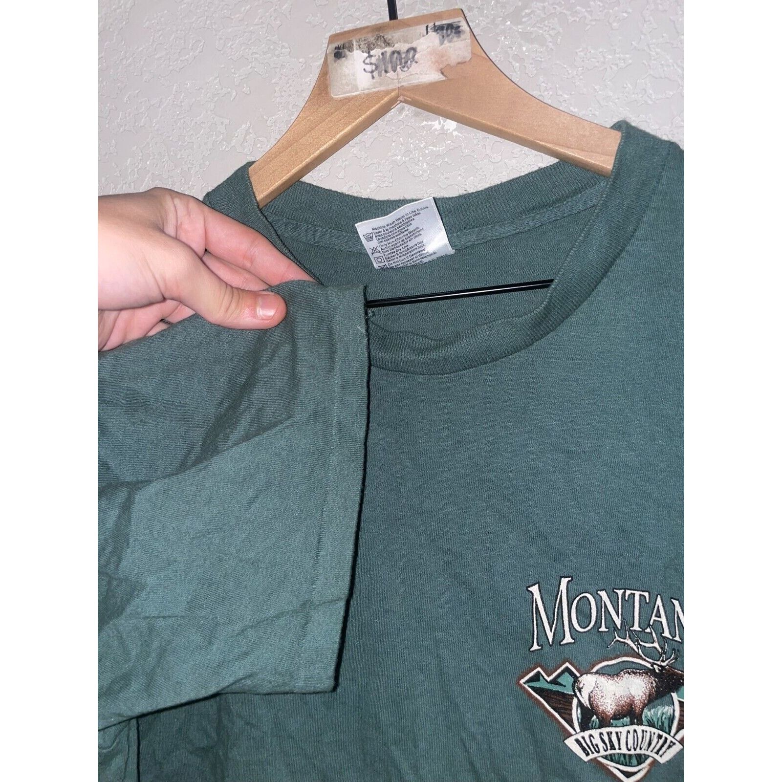 Vintage Vintage Montana Back Country Outfitters Shirt Elk Tee 90s L Size US L / EU 52-54 / 3 - 4 Thumbnail
