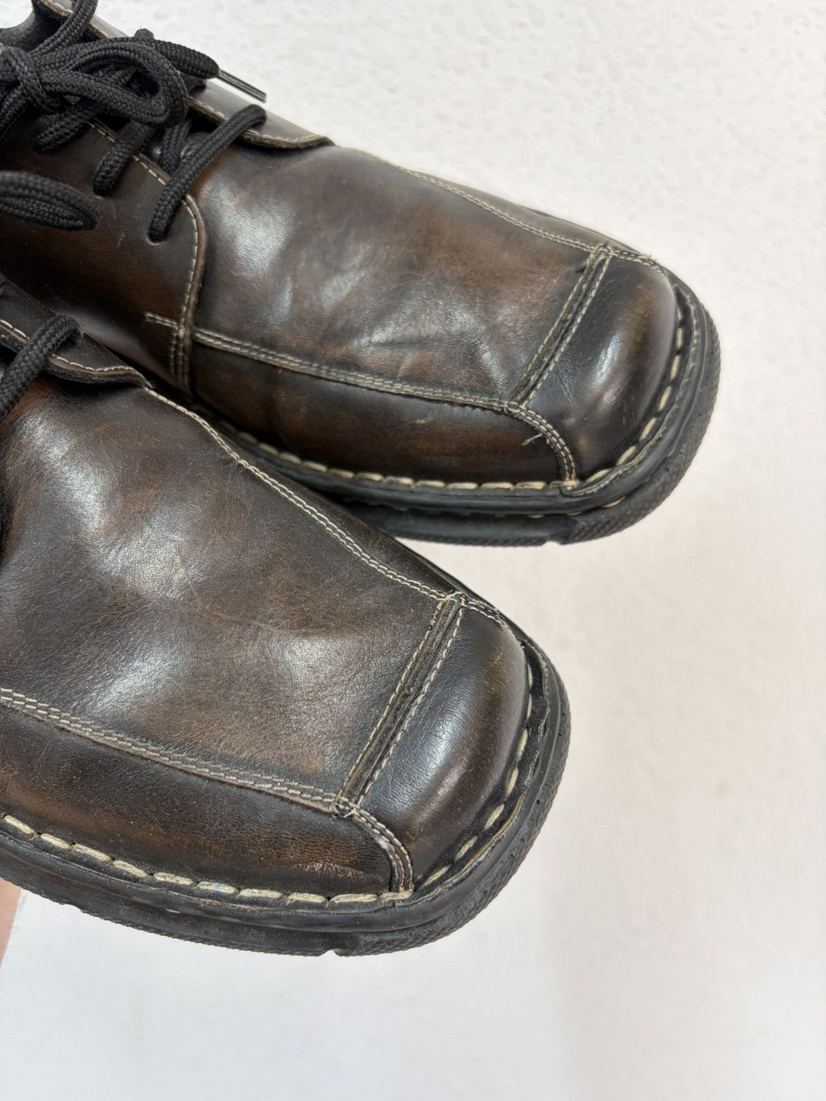 A.S.98 Vintage Italian AS 98 Rick Owens Style Leather Biker Boots Size US 8 / EU 41 - 10 Thumbnail