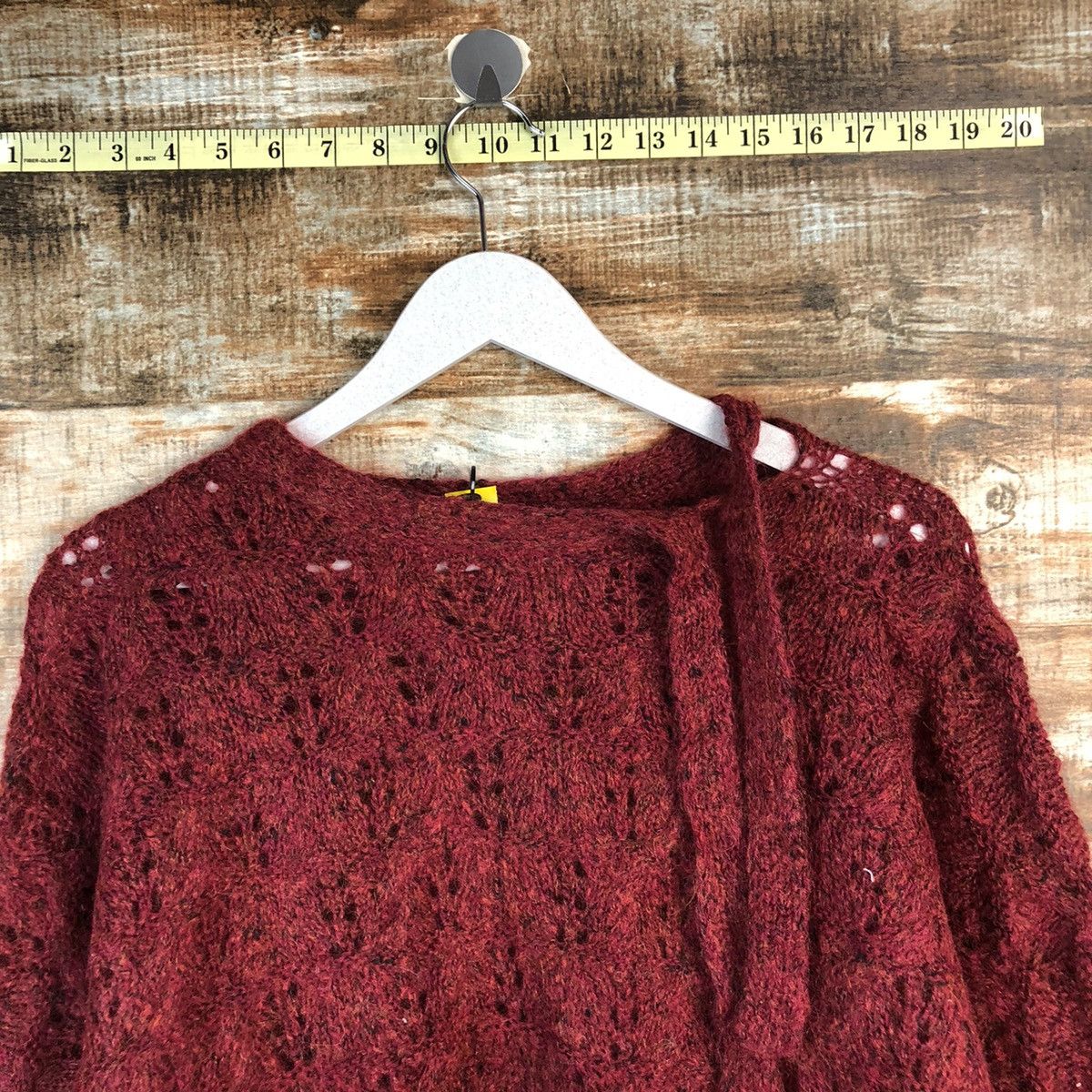 Homespun Knitwear × Japanese Brand Japanese Brand vintage Red Knitwear #A2245 Size M / US 6-8 / IT 42-44 - 4 Thumbnail
