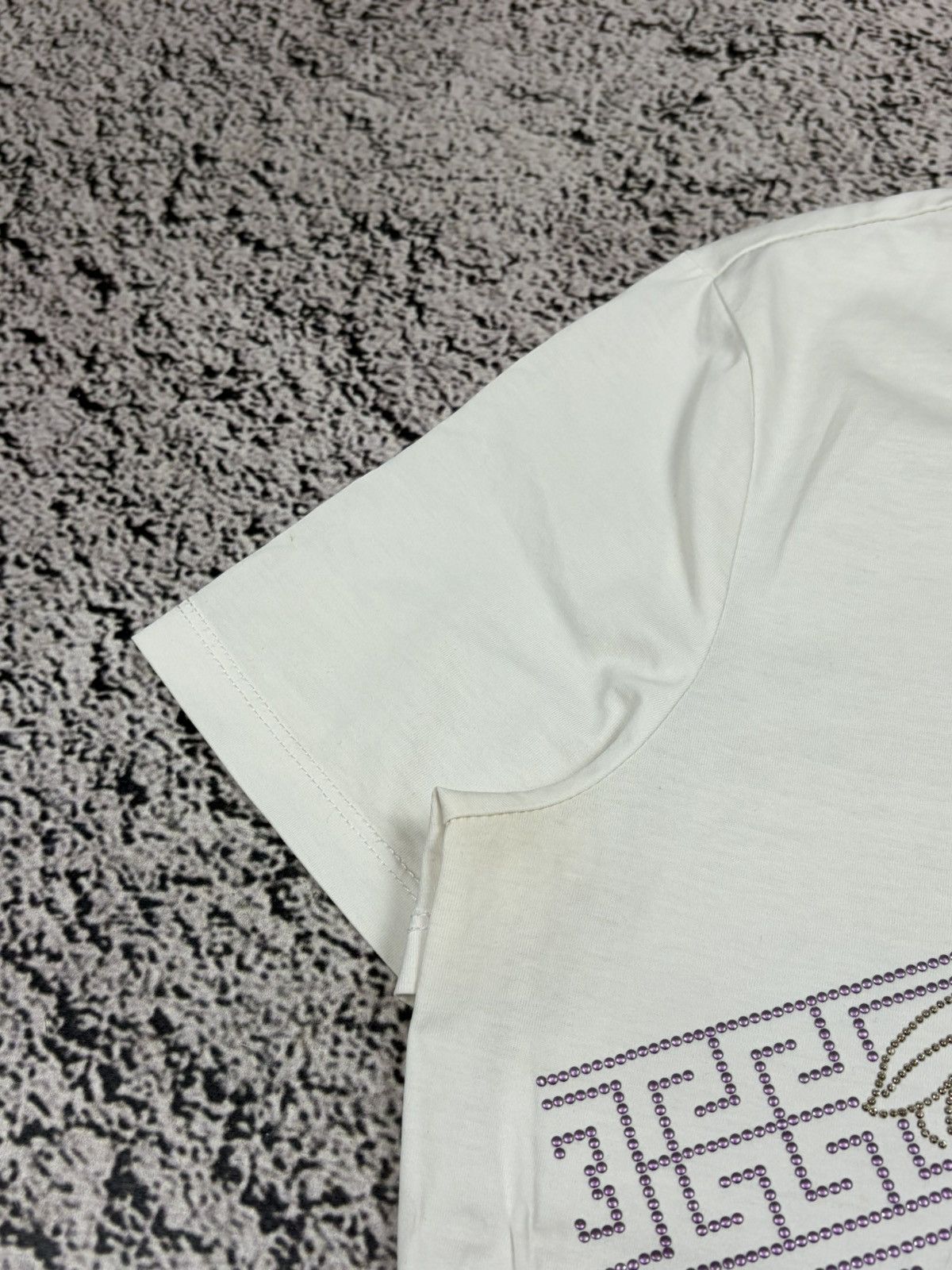 Versace Versace Medusa Rhinestone Crystal Logo Tee Made in Italy 38 Size XS / US 0-2 / IT 36-38 - 6 Thumbnail