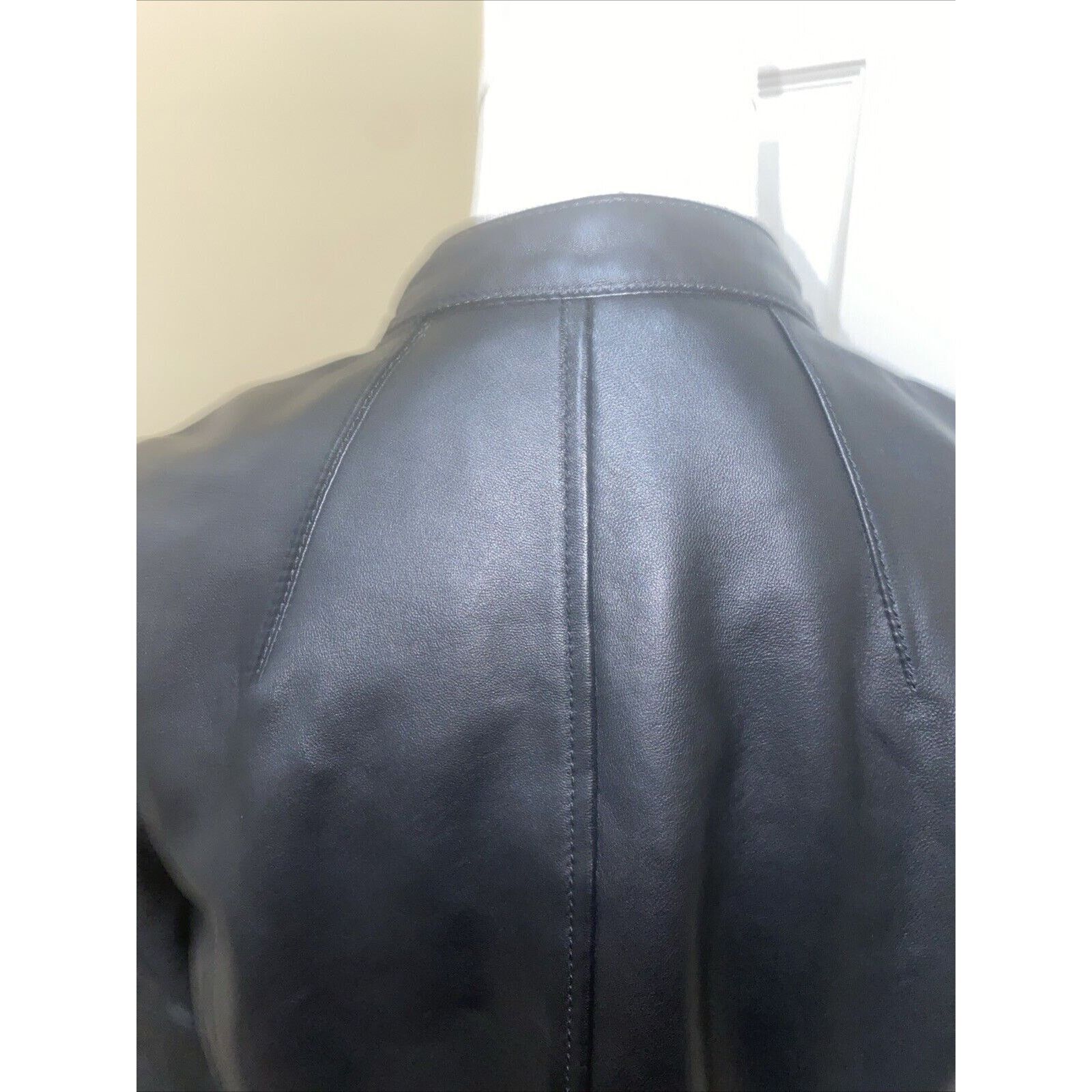 Karl Lagerfeld KARL LAGERFELD Jacket Womens Black Lambskin Leather Small Size S / US 4 / IT 40 - 7 Thumbnail