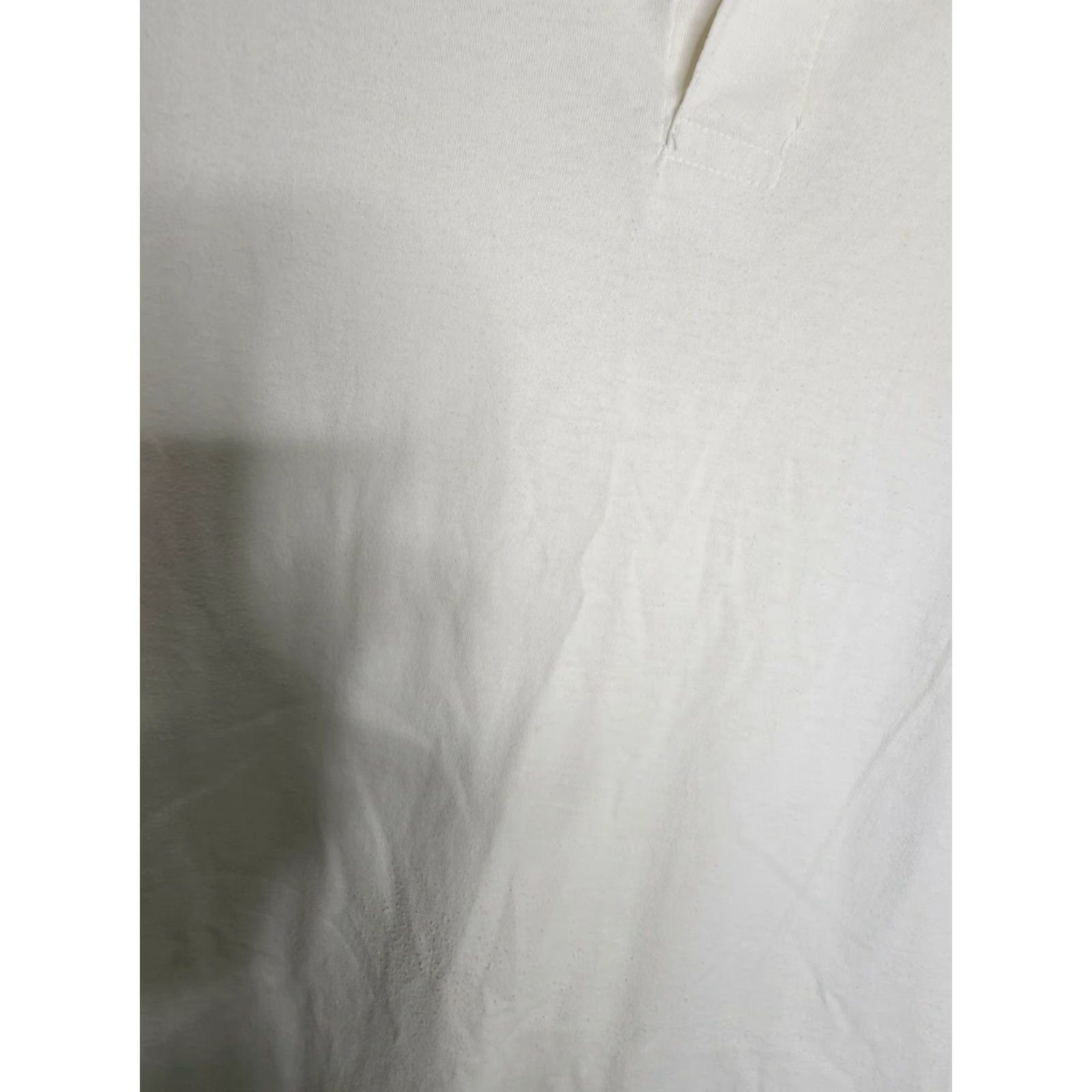 Jerzees VINTAGE Jerzees Mens XL Beige Combed Cotton Polo Shirt USA 90s Classic Distressed Size US XL / EU 56 / 4 - 3 Thumbnail