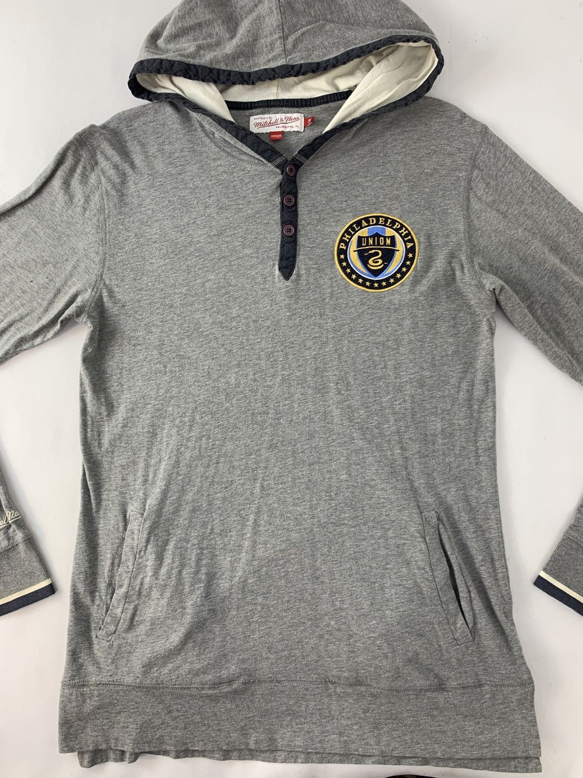 Mitchell & Ness Mitchell & Ness Pullover Hoodies Unisex Henley Neck Size M / US 6-8 / IT 42-44 - 3 Thumbnail