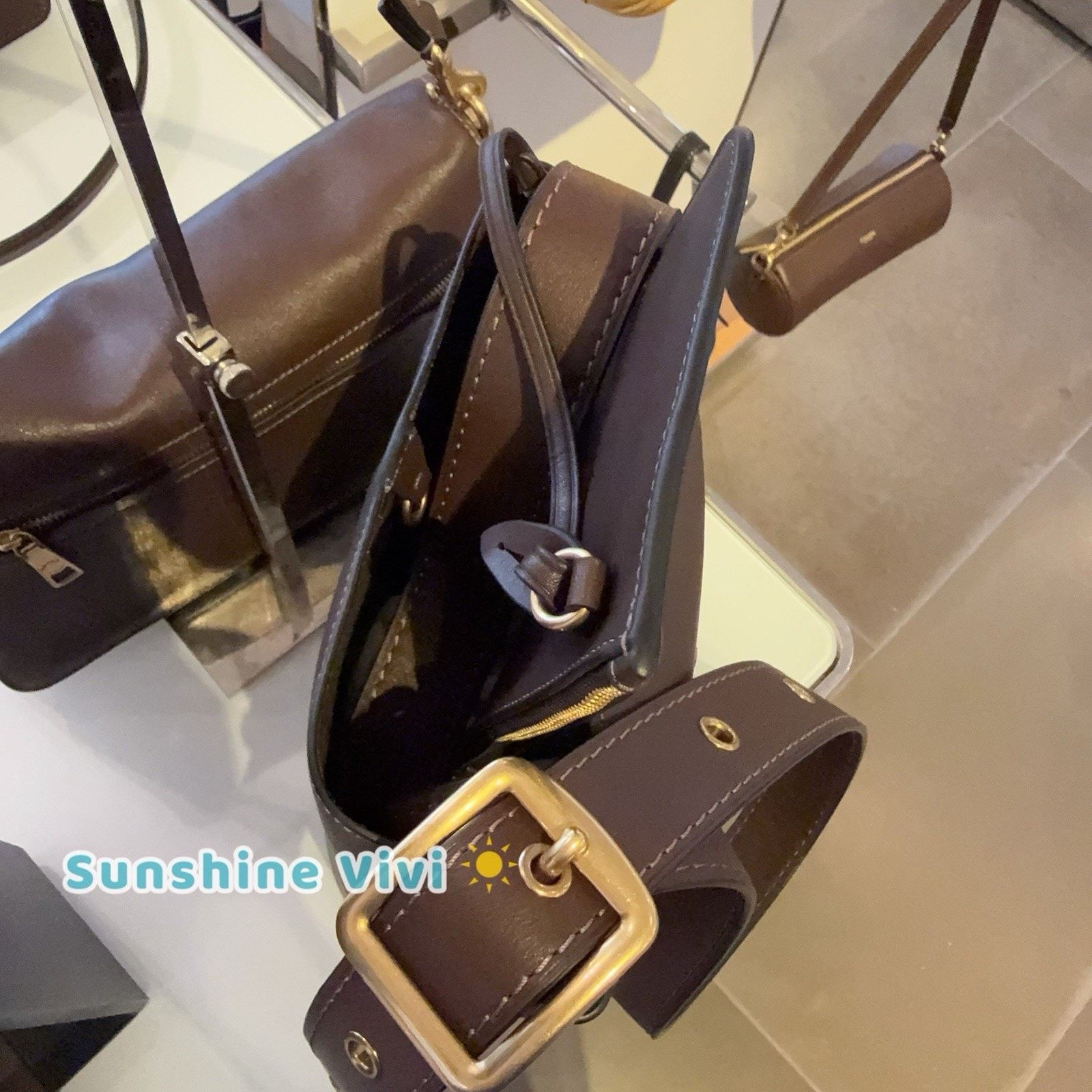 Coach NWT Coach Bleecker Bucket Bag 21 Brass/Maple leather CCX07 Size ONE SIZE - 3 Thumbnail