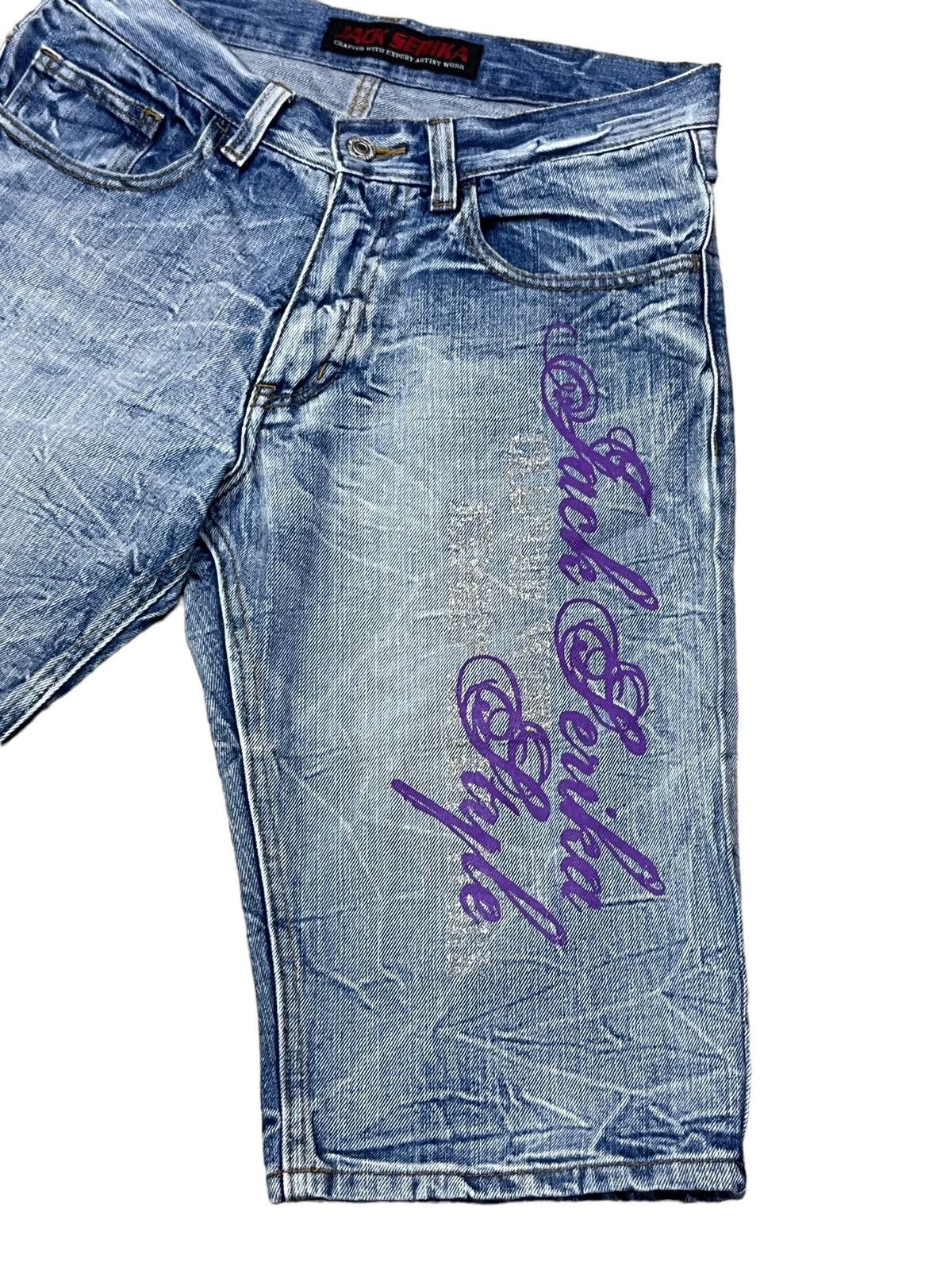Serica 🔥Vintage JACK SERIKA CRAFTED WITH EXPERT ARTIST WORK Shorts Size US 29 - 4 Thumbnail