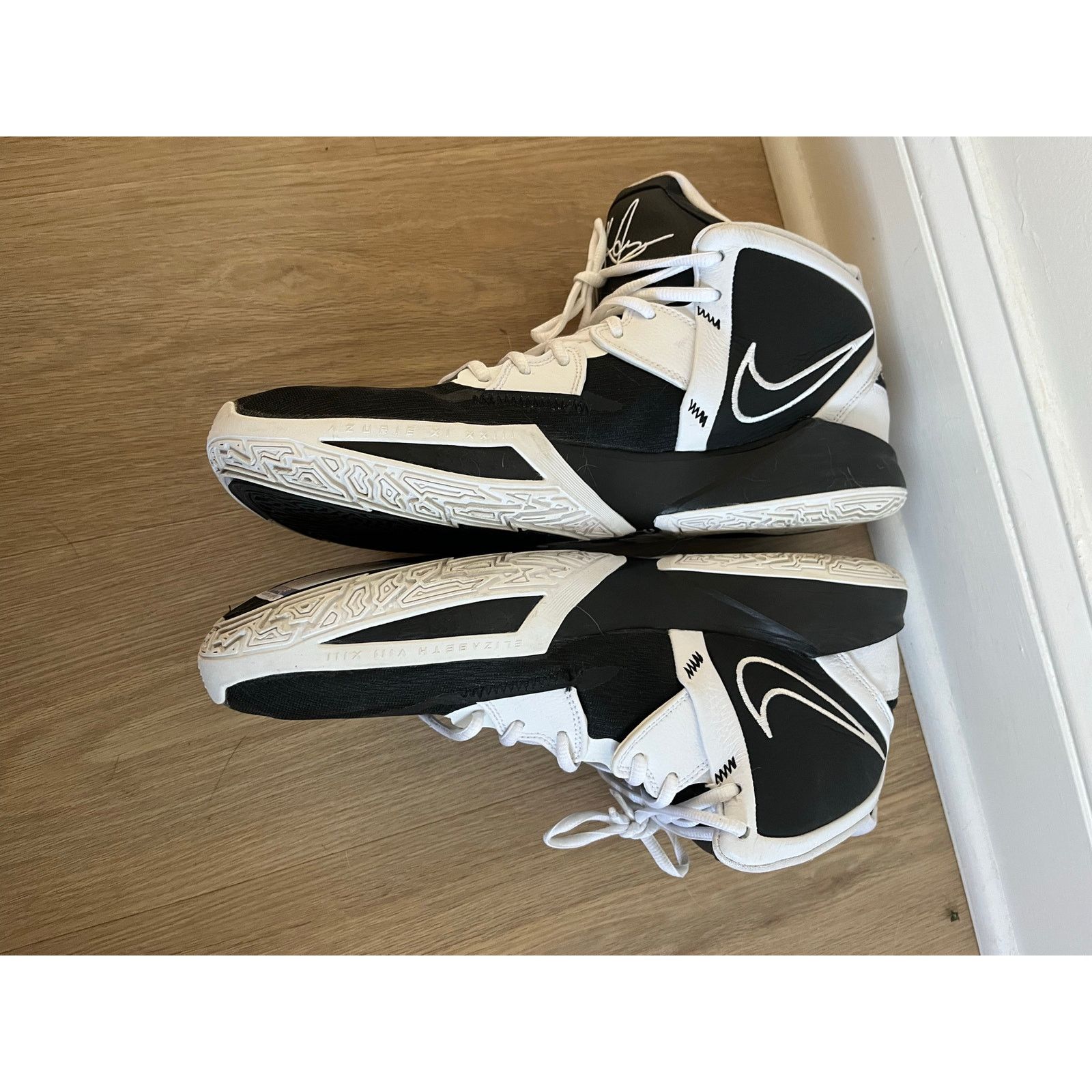 Nike Nike Shoes Black White Black Kyrie Infinity TB Size US 12 / EU 45 - 4 Thumbnail