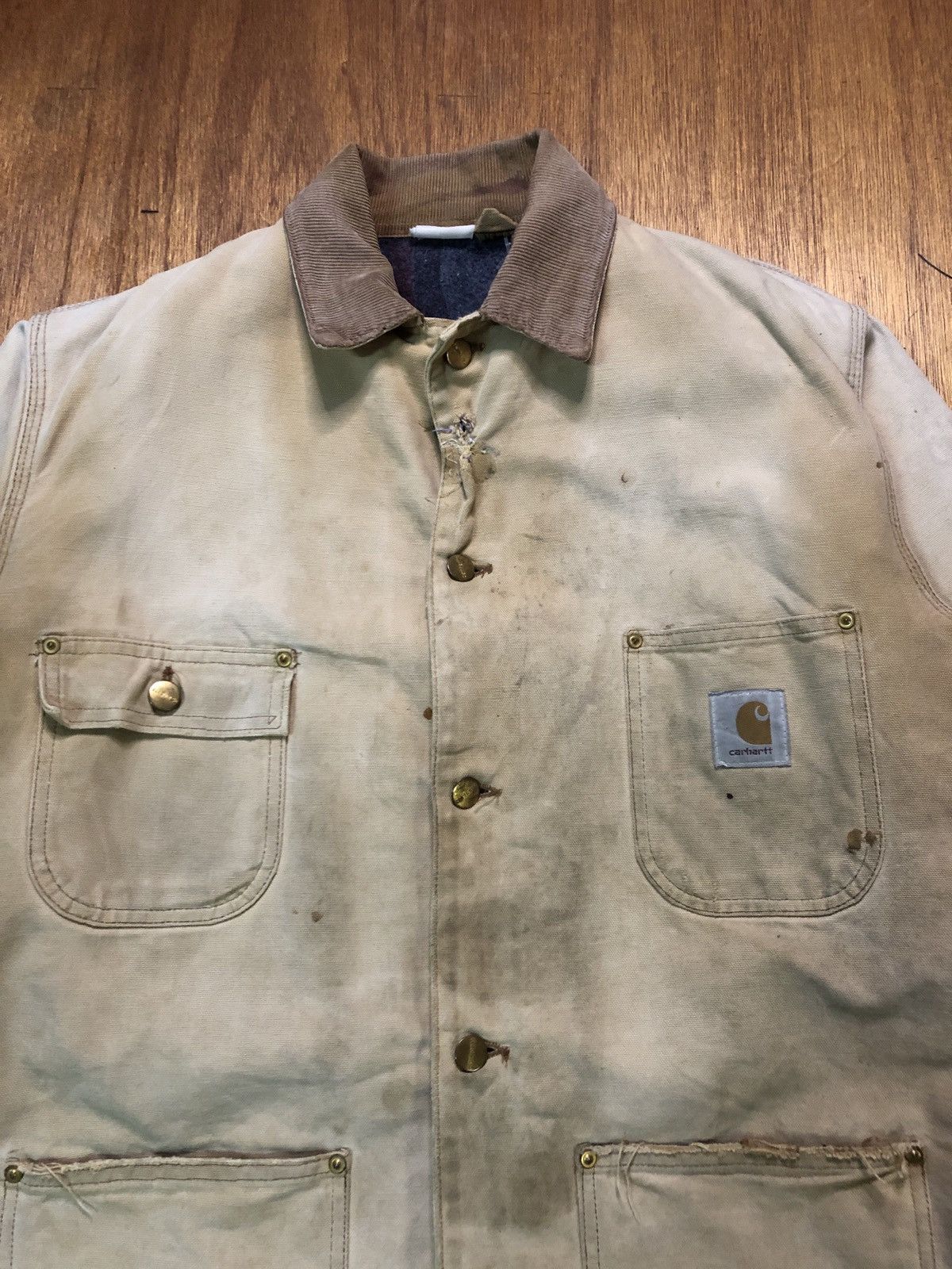 Carhartt Vintage Distressed Carhartt Detroit Jacket Size US L / EU 52-54 / 3 - 4 Thumbnail