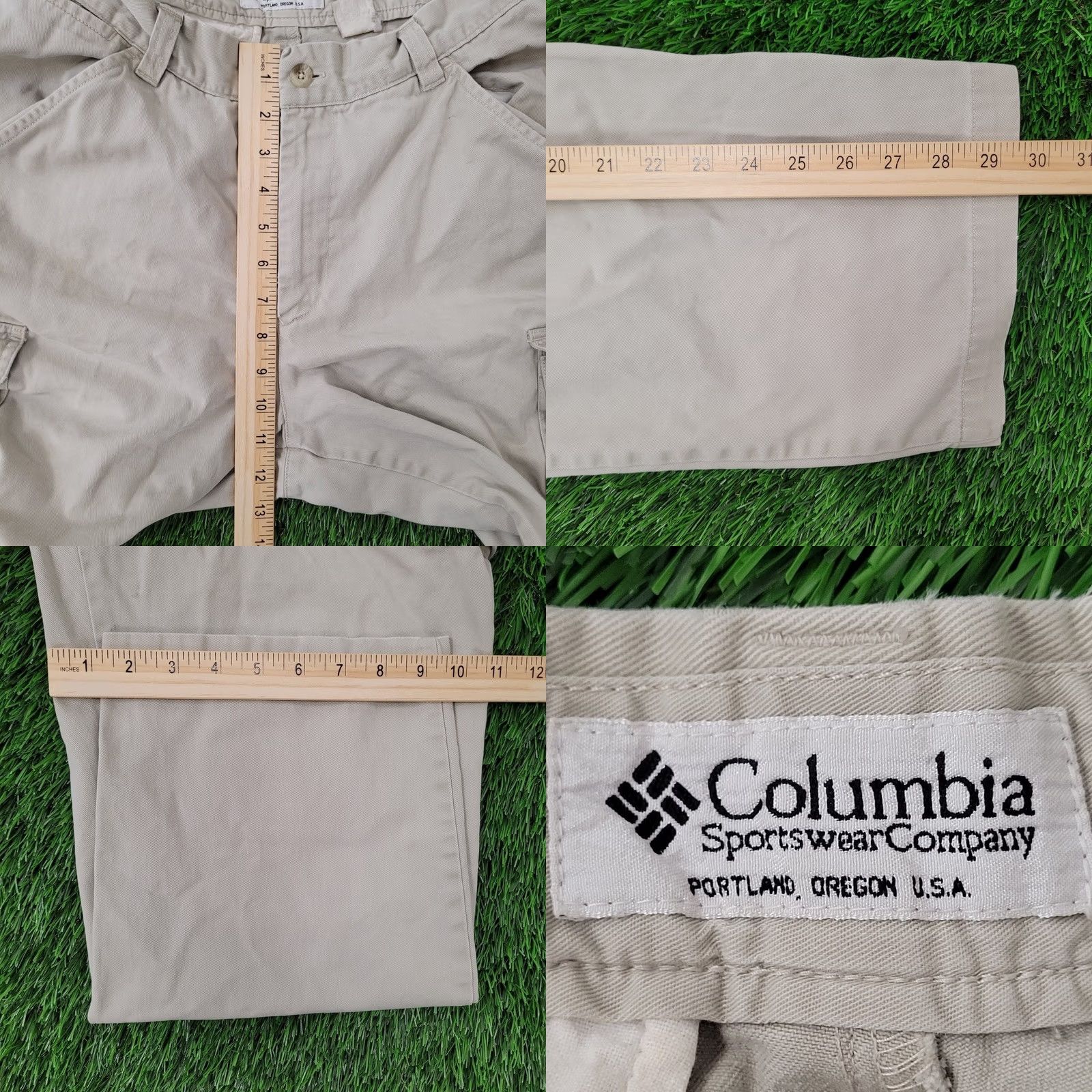 Vintage VINTAGE Columbia Cargo Pants 32x29 Beige Mens Regular 90s Outdoor Utility Retro Size US 32 / EU 48 - 10 Thumbnail