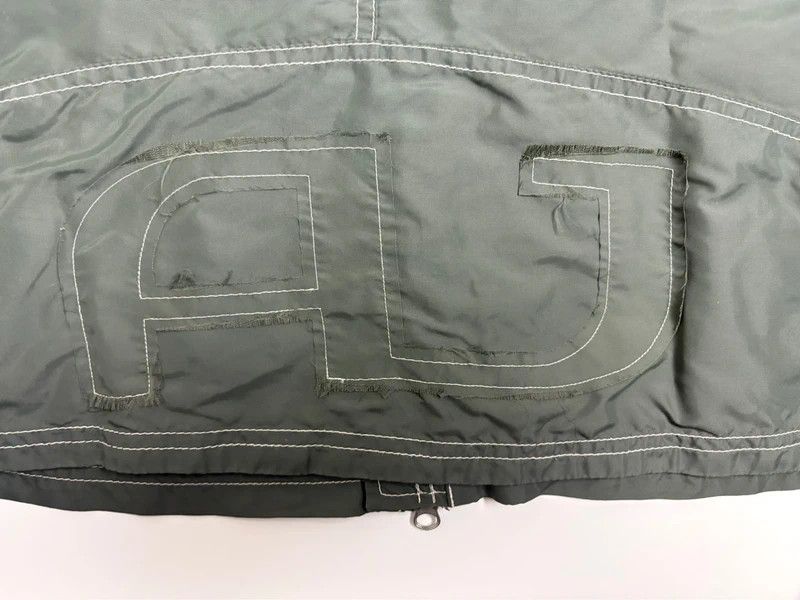 Emporio Armani Vintage Armani Jeans Olive Nylon Moto Jacket Size US L / EU 52-54 / 3 - 10 Thumbnail