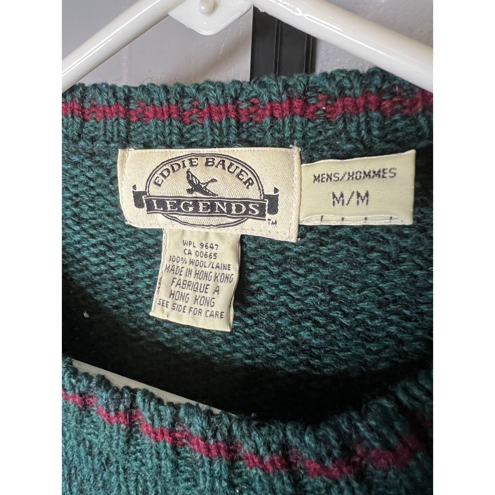 Eddie Bauer VTG Eddie Bauer Sweater Men's Medium Green Legends Wool Chun Size US M / EU 48-50 / 2 - 3 Thumbnail