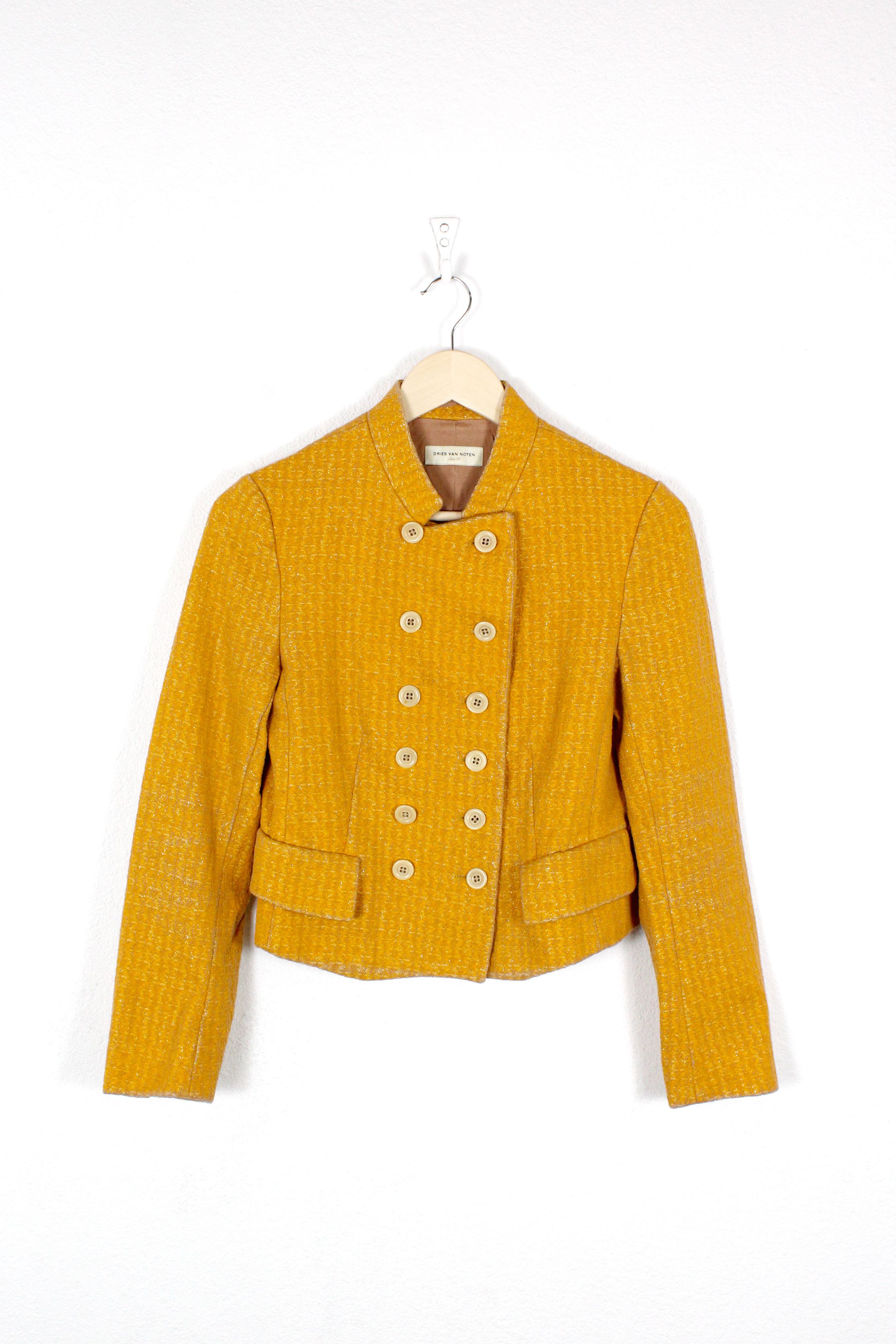 Dries Van Noten Tweed Jacket Archive Dries Van Noten Wool Silk