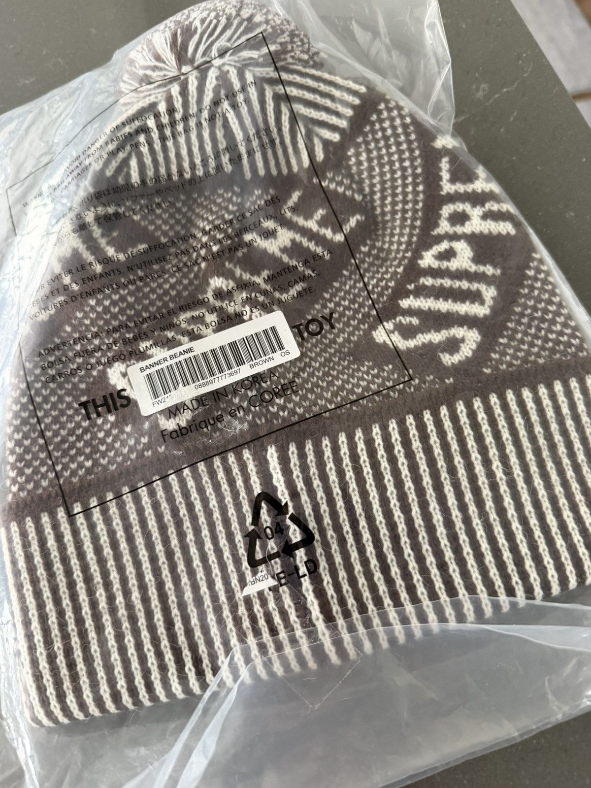 Supreme Supreme Banner Beanie Size ONE SIZE - 2 Thumbnail