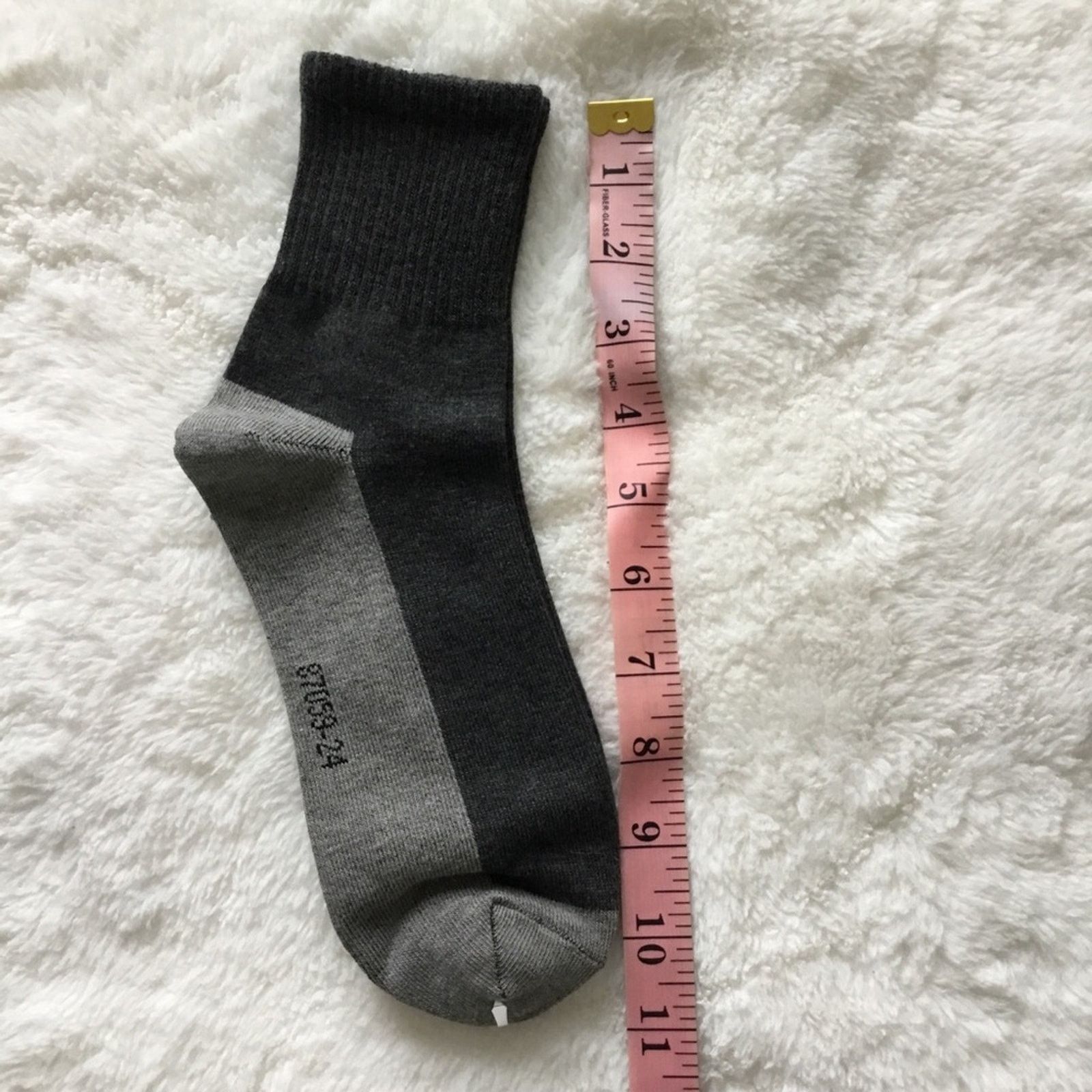 Other Men Black & Gray Bamboo Charcoal Anti-odor Socks Size ONE SIZE - 11 Thumbnail