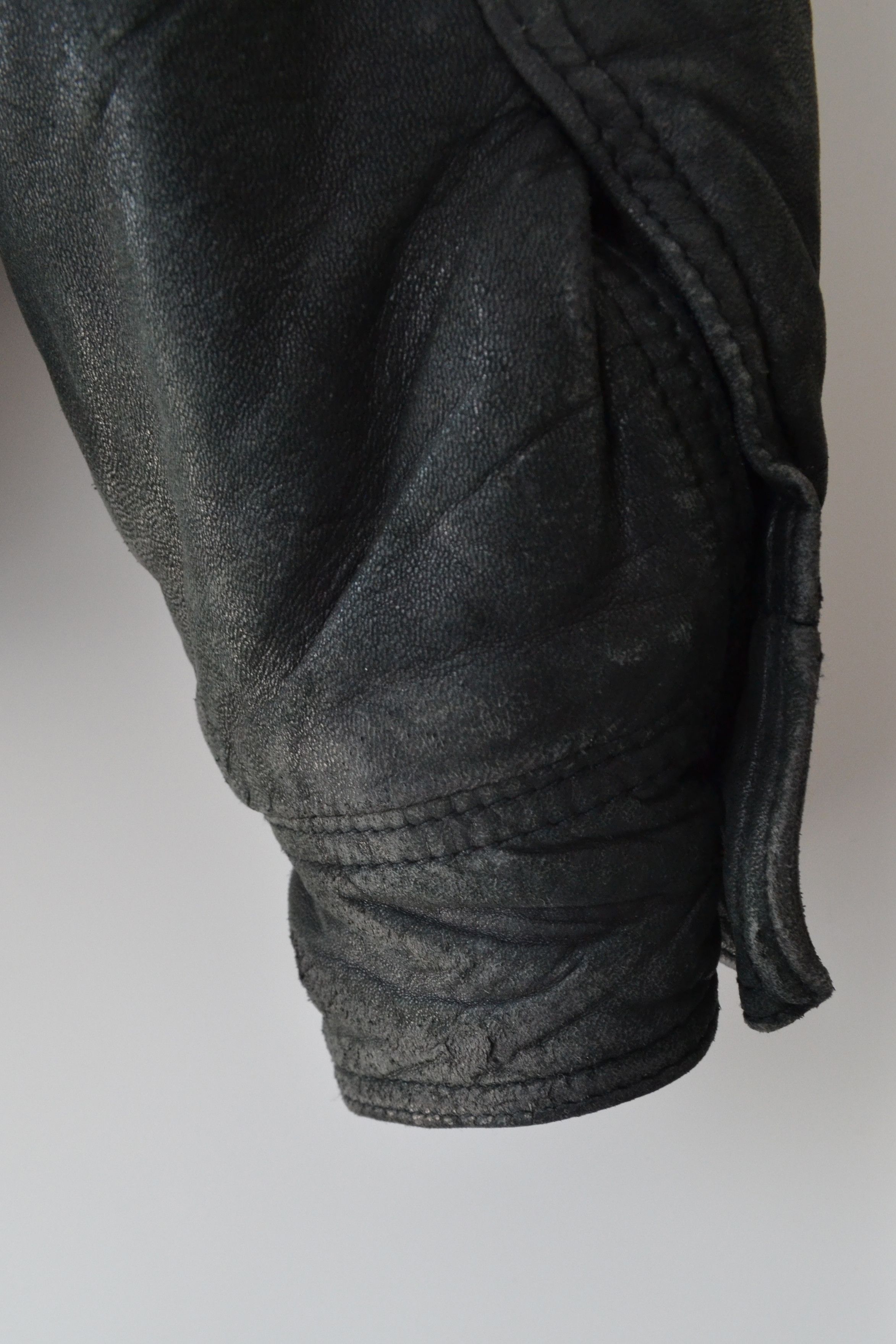 Ruffo Research RUFFO Leather Jacket Black Bomber Vintage 90s RAF SIMONS Size US M / EU 48-50 / 2 - 11 Thumbnail