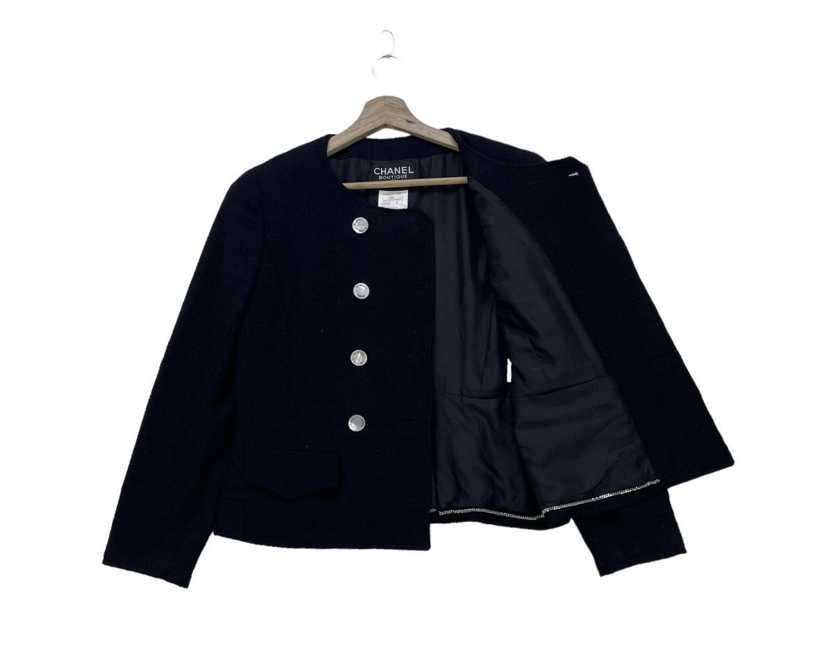 Chanel 🔥Vintage Chanel Tweed Jacket Size M / US 6-8 / IT 42-44 - 3 Thumbnail