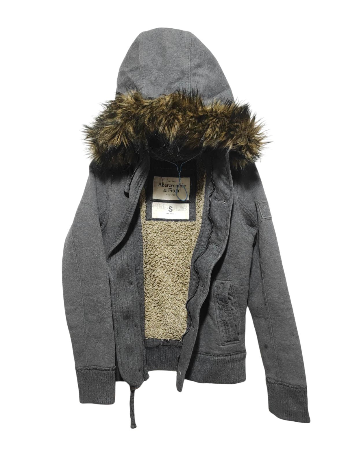 Abercrombie & Fitch Abercrombie & Fitch Sherpa Zipper fur hoodie LGB style Size US S / EU 44-46 / 1 - 1 Thumbnail