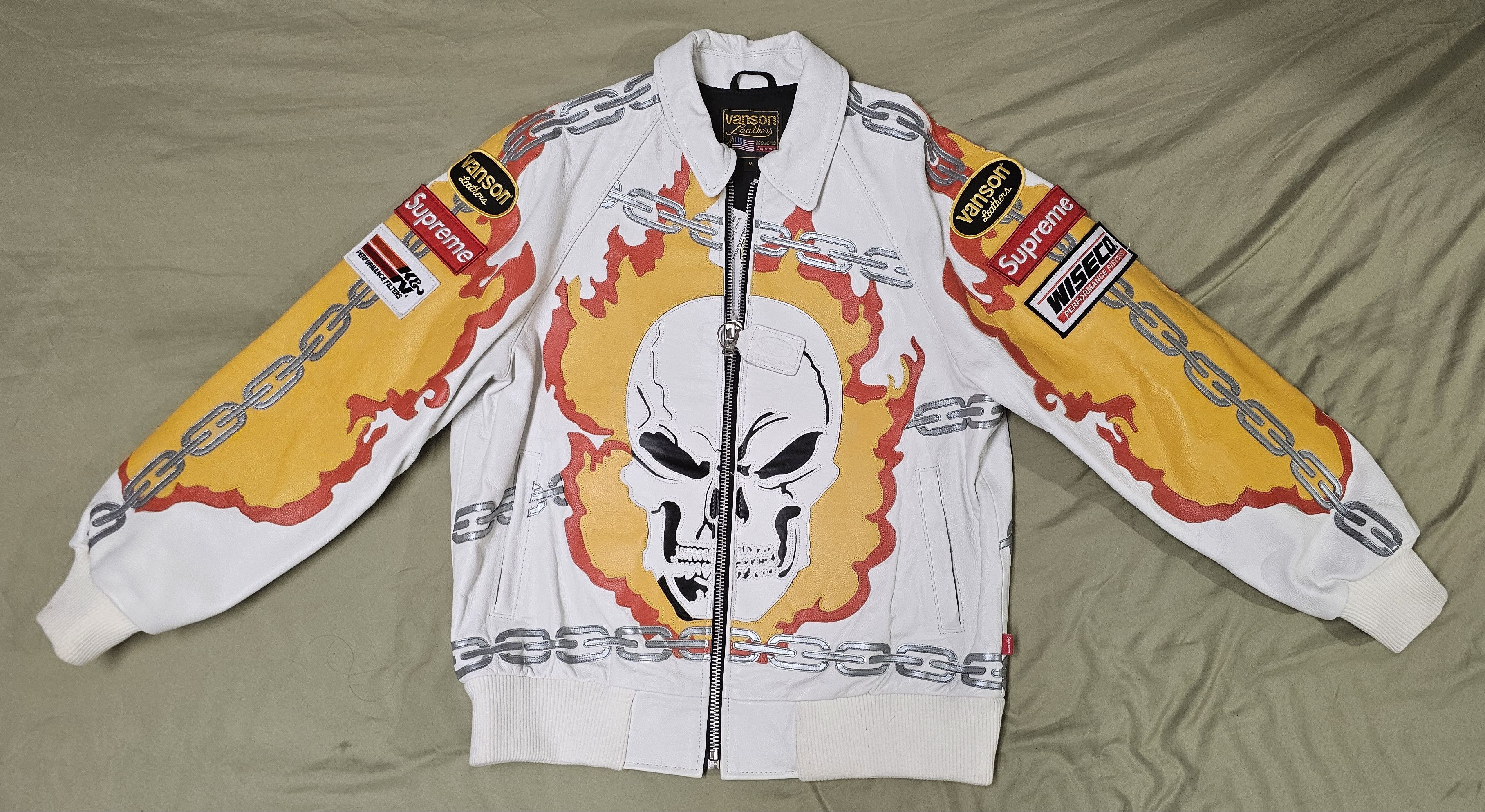 Supreme Vanson Leathers Ghost Rider Jacket | Grailed