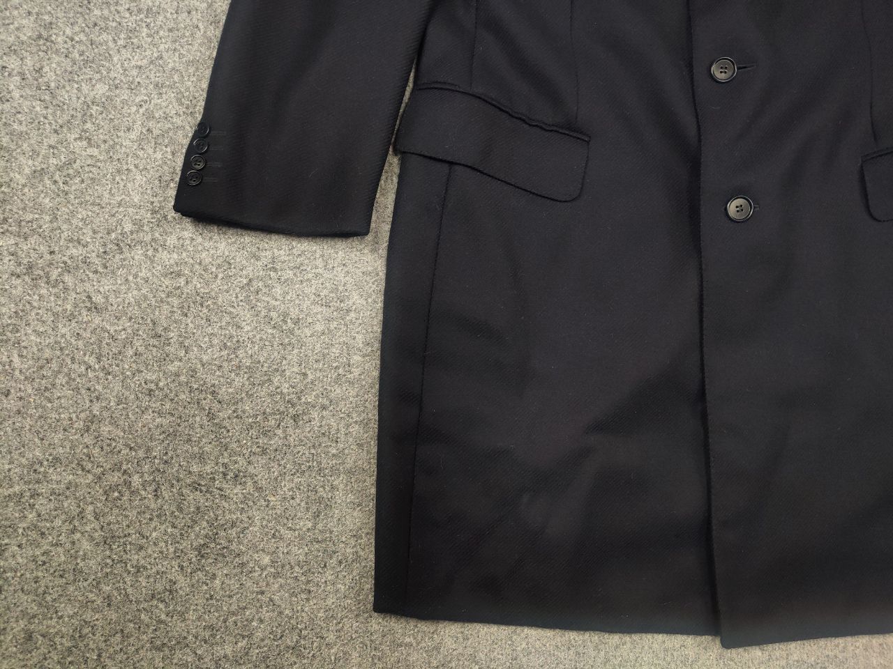 Canali Canali Italy Design 57110 Wool Classic Overcoat Mens Jacket Size US XL / EU 56 / 4 - 4 Thumbnail