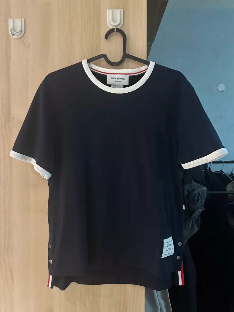 Thom Browne Thom browne Navy blue short sleeves 2504-Nextarrow Size US XS / EU 42 / 0 - 1 Thumbnail