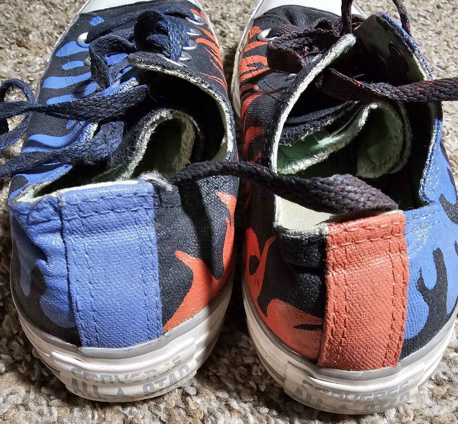 Converse custom painted converse 544877F fire & water shoes Women's 6 Size US 6 / IT 36 - 4 Thumbnail
