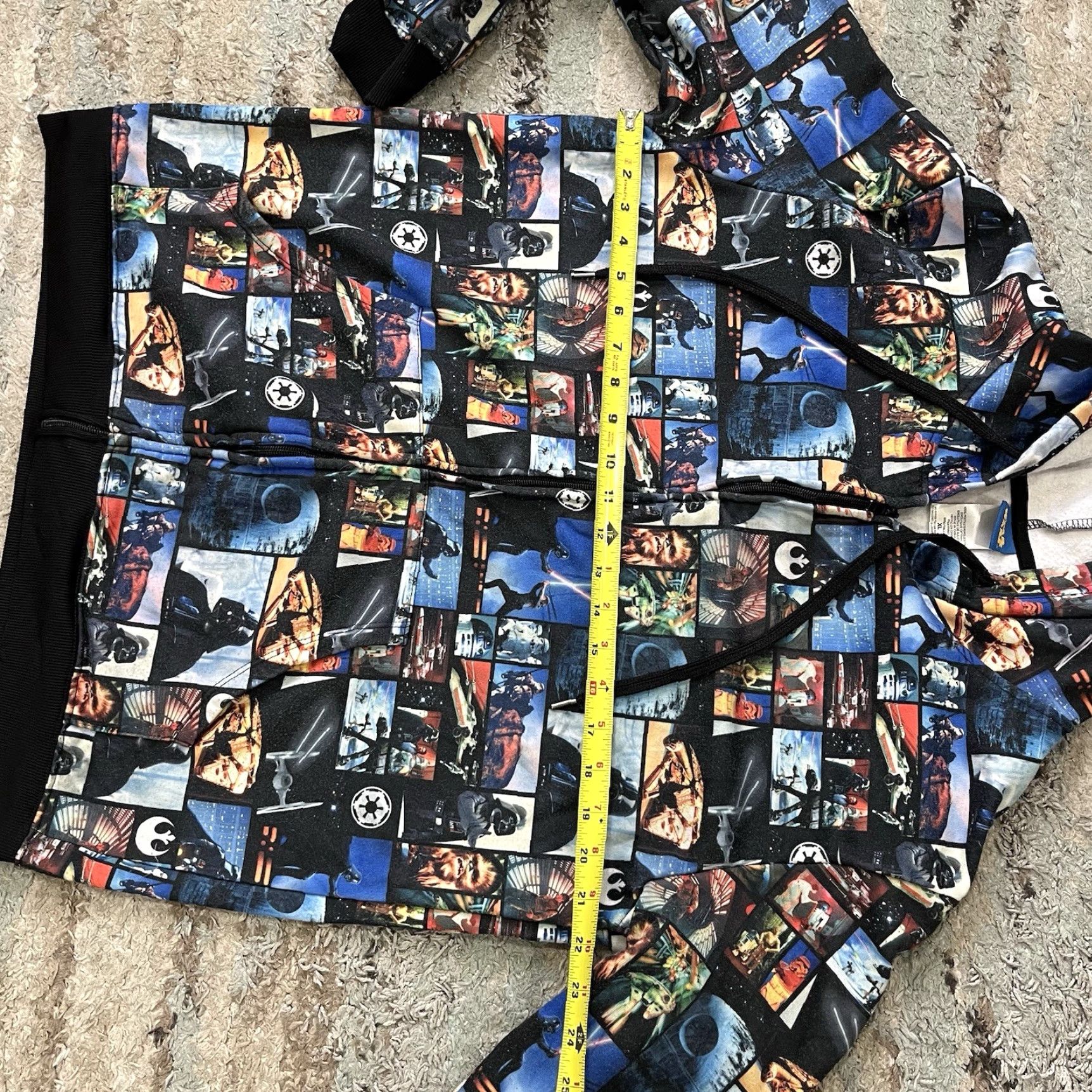 Star Wars Star Wars Hoodie Full Zip All Over Print Scene Sweatshirt Jacket Adult XL Multicolor Men Shirt? Size US XL / EU 56 / 4 - 6 Thumbnail