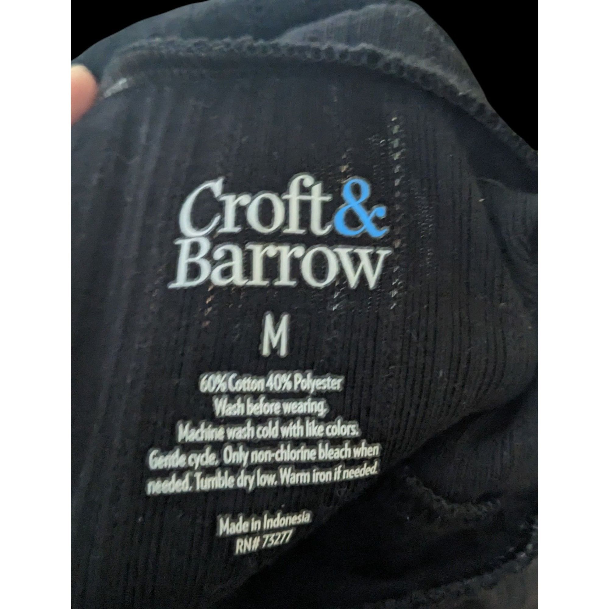 Croft & Barrow Croft & Barrow Preppy Black Mock Neck Top With Gold Button S Size M / US 6-8 / IT 42-44 - 4 Thumbnail