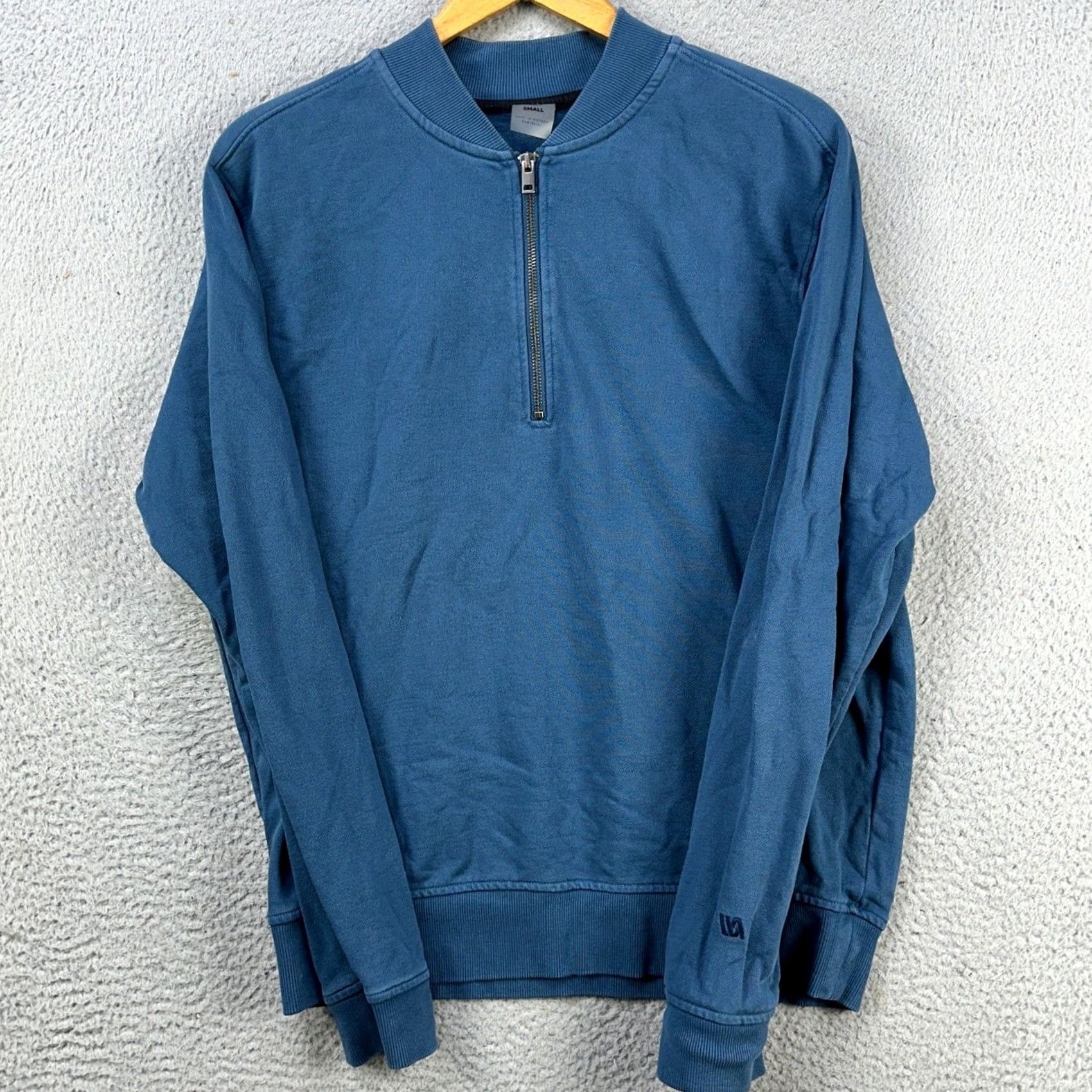 Vintage VRST Sweatshirt Pullover Mens Small Blue Quarter Zip Long Sleeve Outdoor Comfort Size US S / EU 44-46 / 1 - 2 Thumbnail