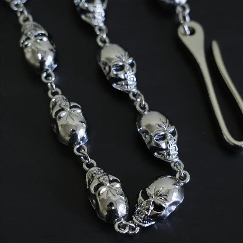 Vintage Retro Goth Skull Pants Chain Size ONE SIZE - 4 Thumbnail