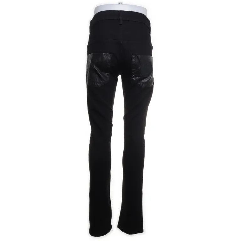 Dirk Bikkembergs Leather Pocket Pants BIKK Skinny Stacked Premium Denim goth Size US 31 - 1 Thumbnail