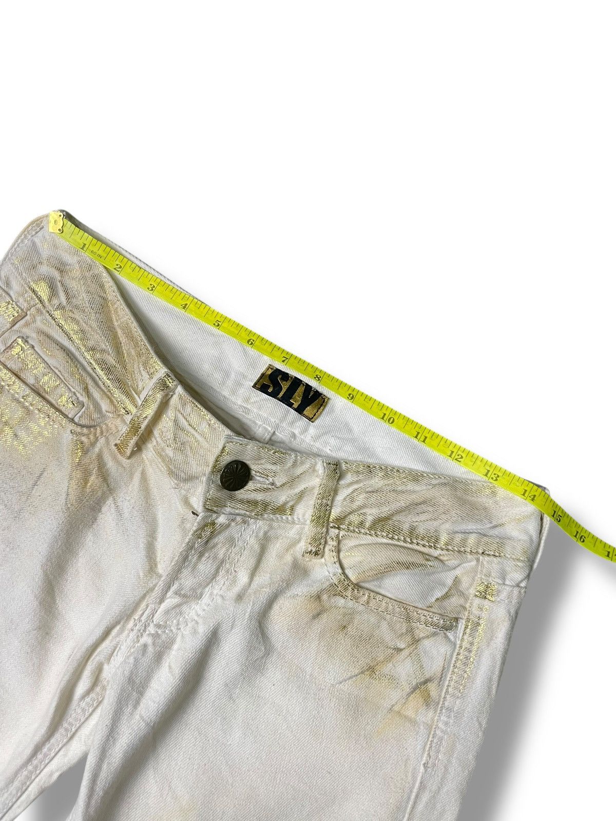 Japanese Brand × Vintage SLY Japanese Brand Flare Jeans (86) Size 29" - 9 Thumbnail