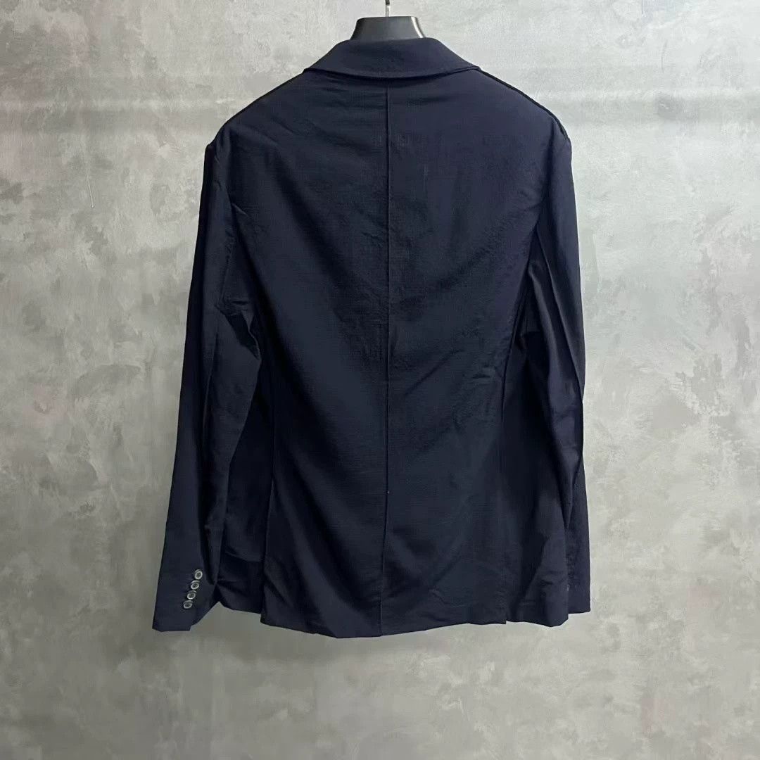 Lanvin Lanvin Blue Lapel Court Long-Sleeve Coat Size US M / EU 48-50 / 2 - 5 Thumbnail