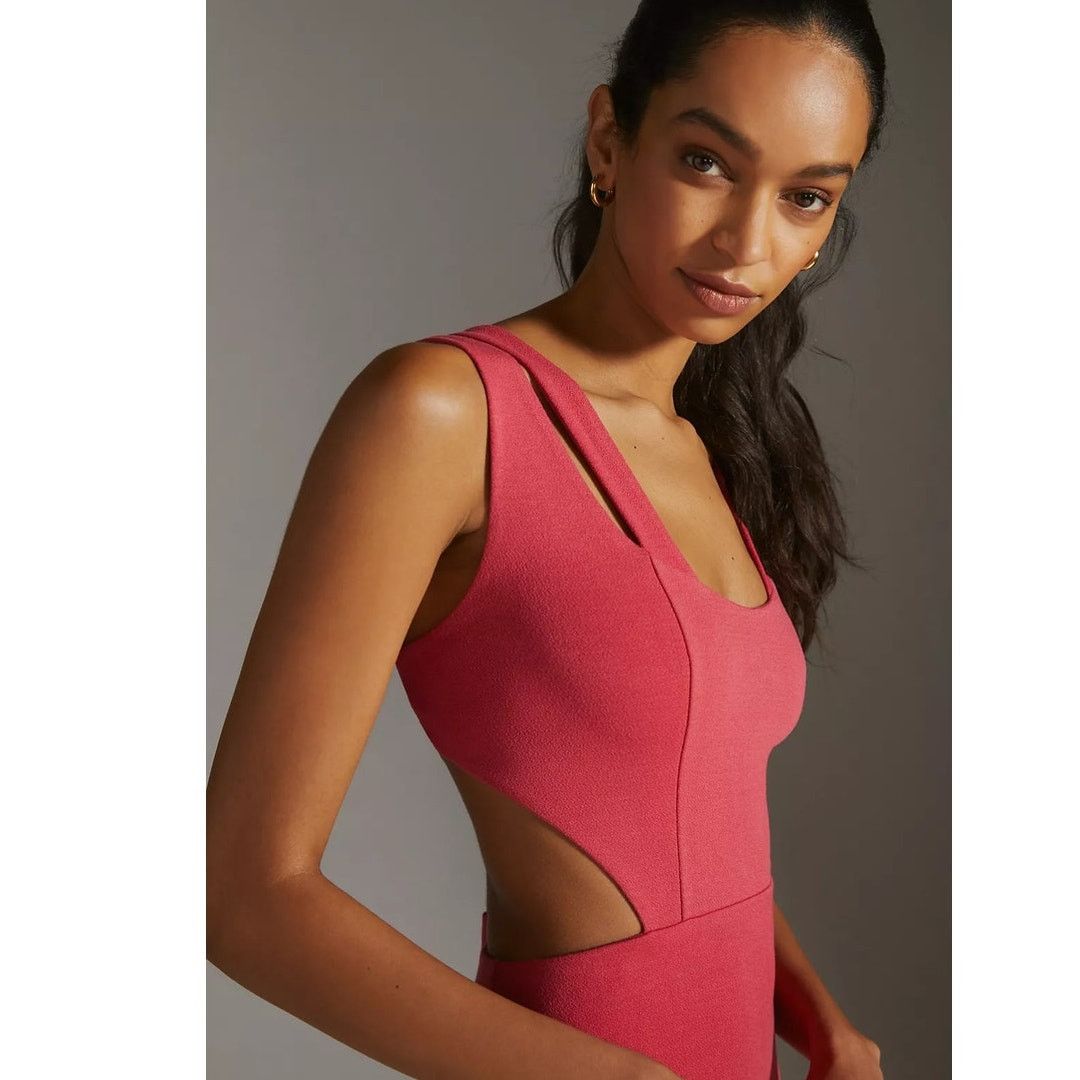 New Anthropologie Maeve Open-Back Knit Maxi Dress $170 XXS