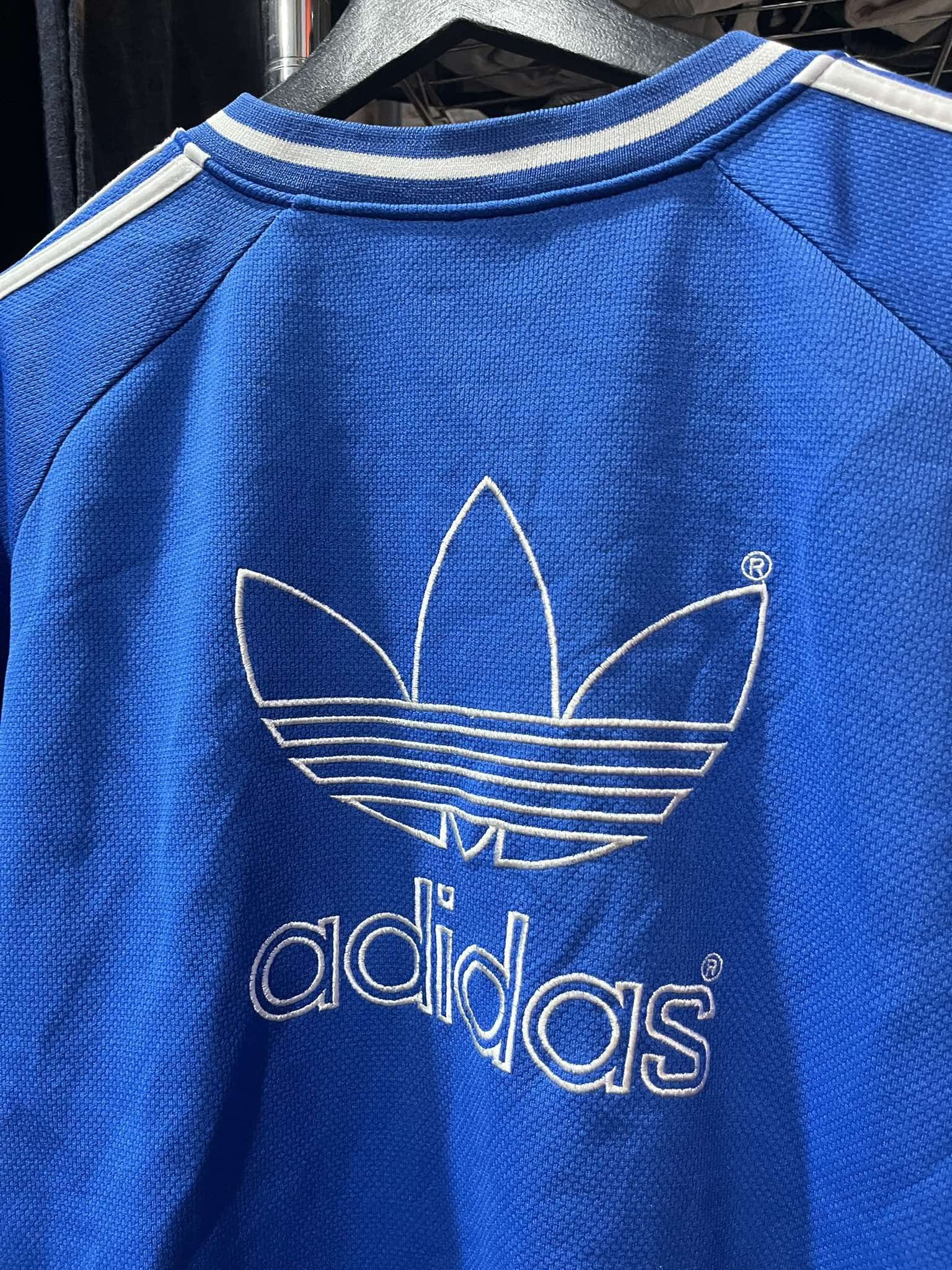 Adidas Adidas Trefoil 3 Striped Jersey Tee Big Logo 90s Size US M / EU 48-50 / 2 - 4 Thumbnail