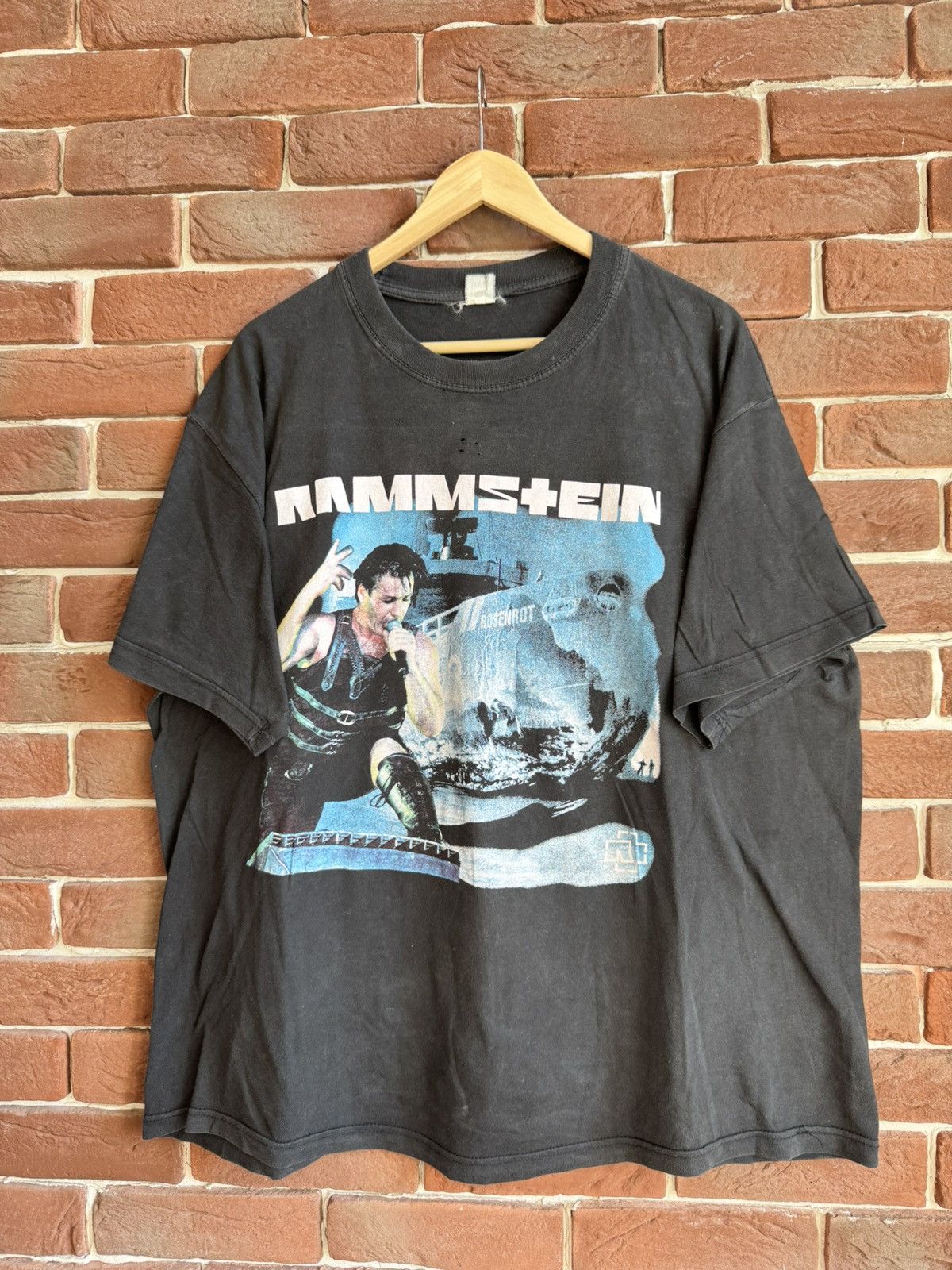 Band Tees Rare 00s Rammstein rosenrot Vintage Band T-Shirt Metal Rock Size US XL / EU 56 / 4 - 1 Thumbnail