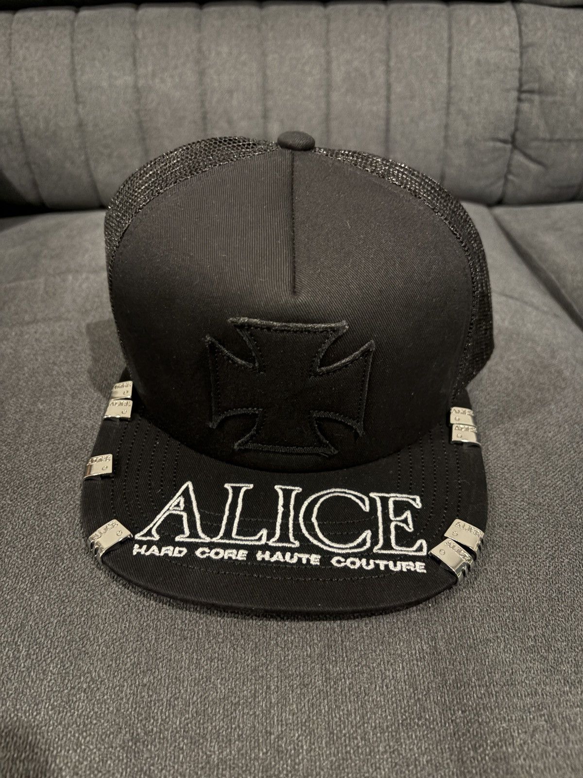 ALICE HARDCORE HAUTE COUTURE キャップ 黒 Alice Hollywood Alice Hollywood Hard Core Haute Couture Black