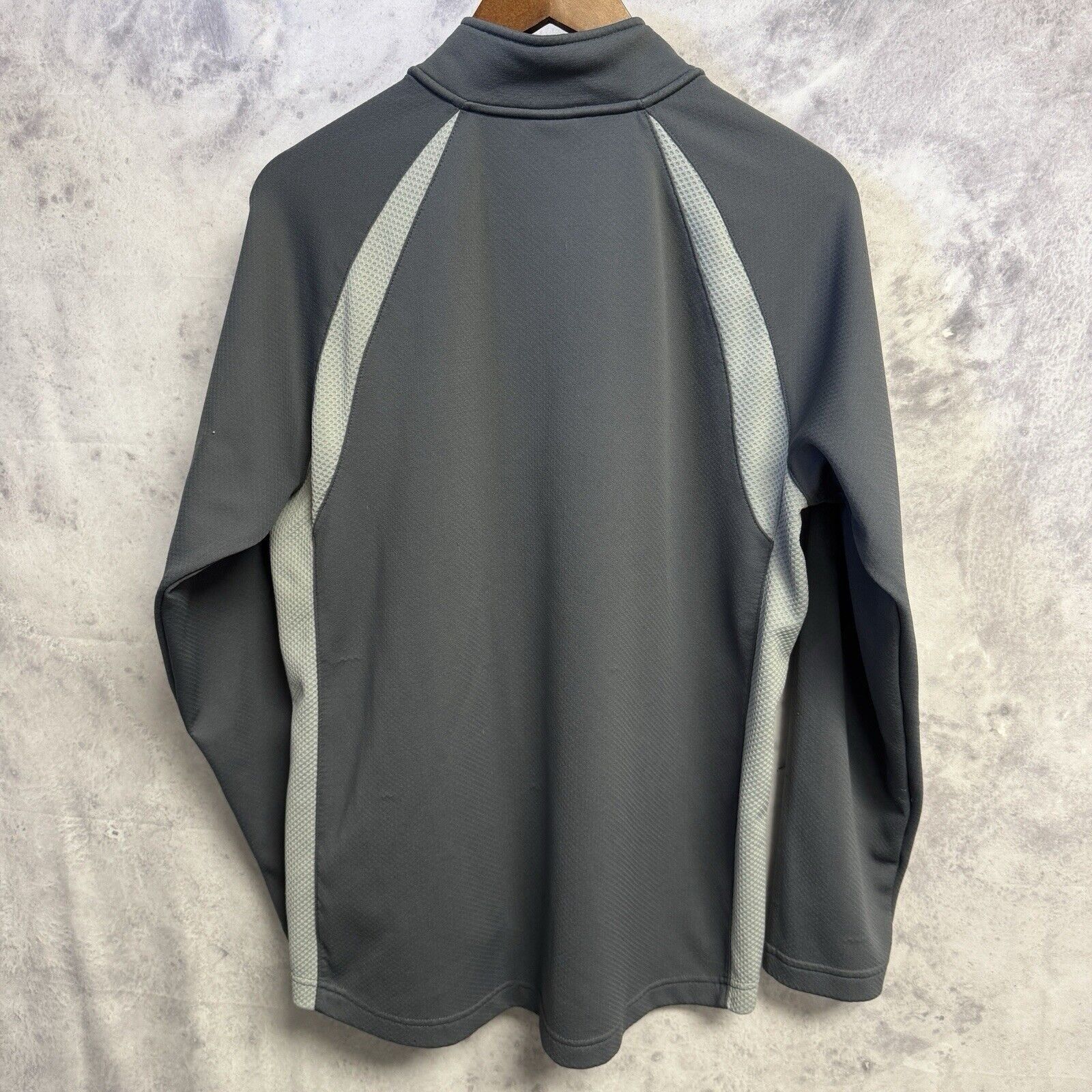 Alo Alo Cool Fit Jacket Adult Medium Gray 1/2 Zip Athletic Worko Size US M / EU 48-50 / 2 - 2 Thumbnail