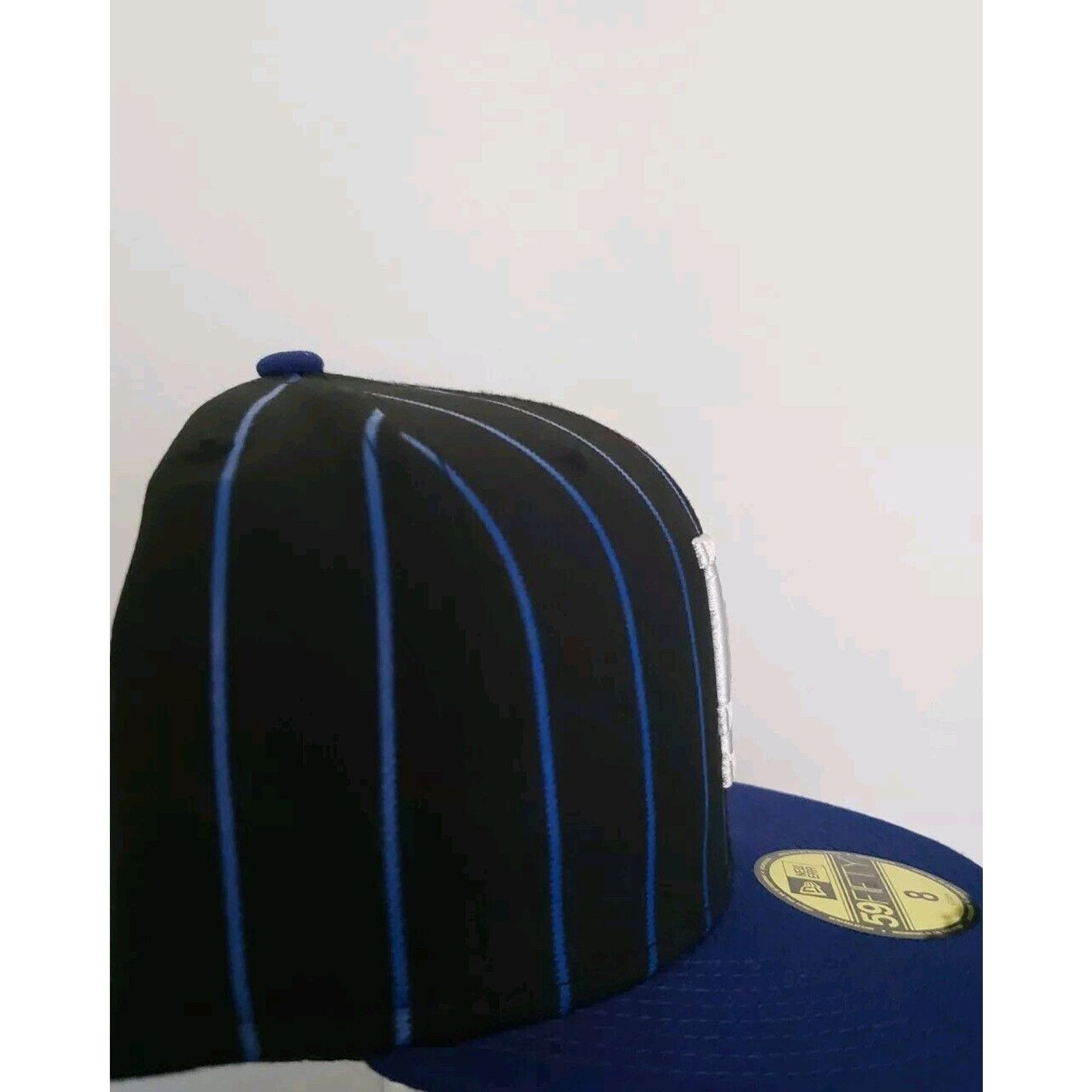 New Era Los Angeles Dodgers Hat Pinstripe Size 8 Black 5950 New Era Size ONE SIZE - 2 Thumbnail