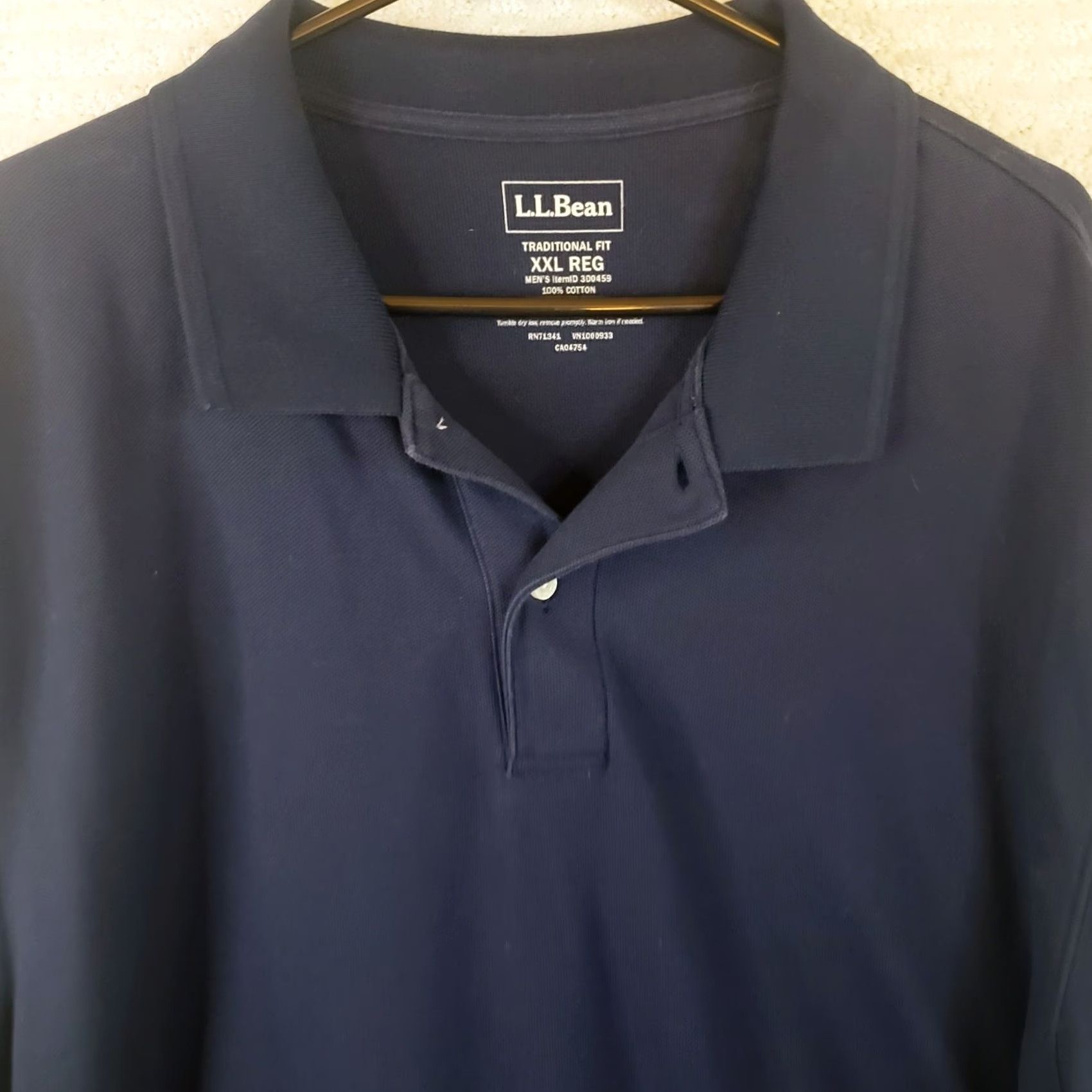 Vintage VINTAGE LL Bean Shirt Mens XXL Navy Blue Traditional Fit Long Sleeve Polo 300459 Heavy Size US XXL / EU 58 / 5 - 3 Thumbnail