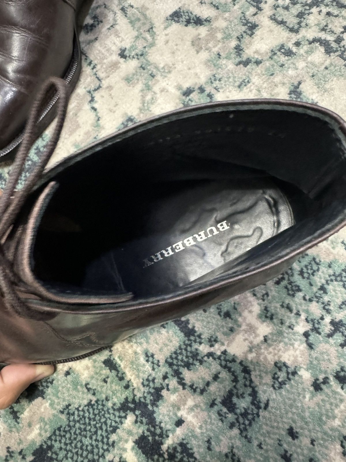 Burberry VTG BURBERRYS LEATHER DESERT BOOTS Size US 7.5 / EU 40-41 - 4 Thumbnail