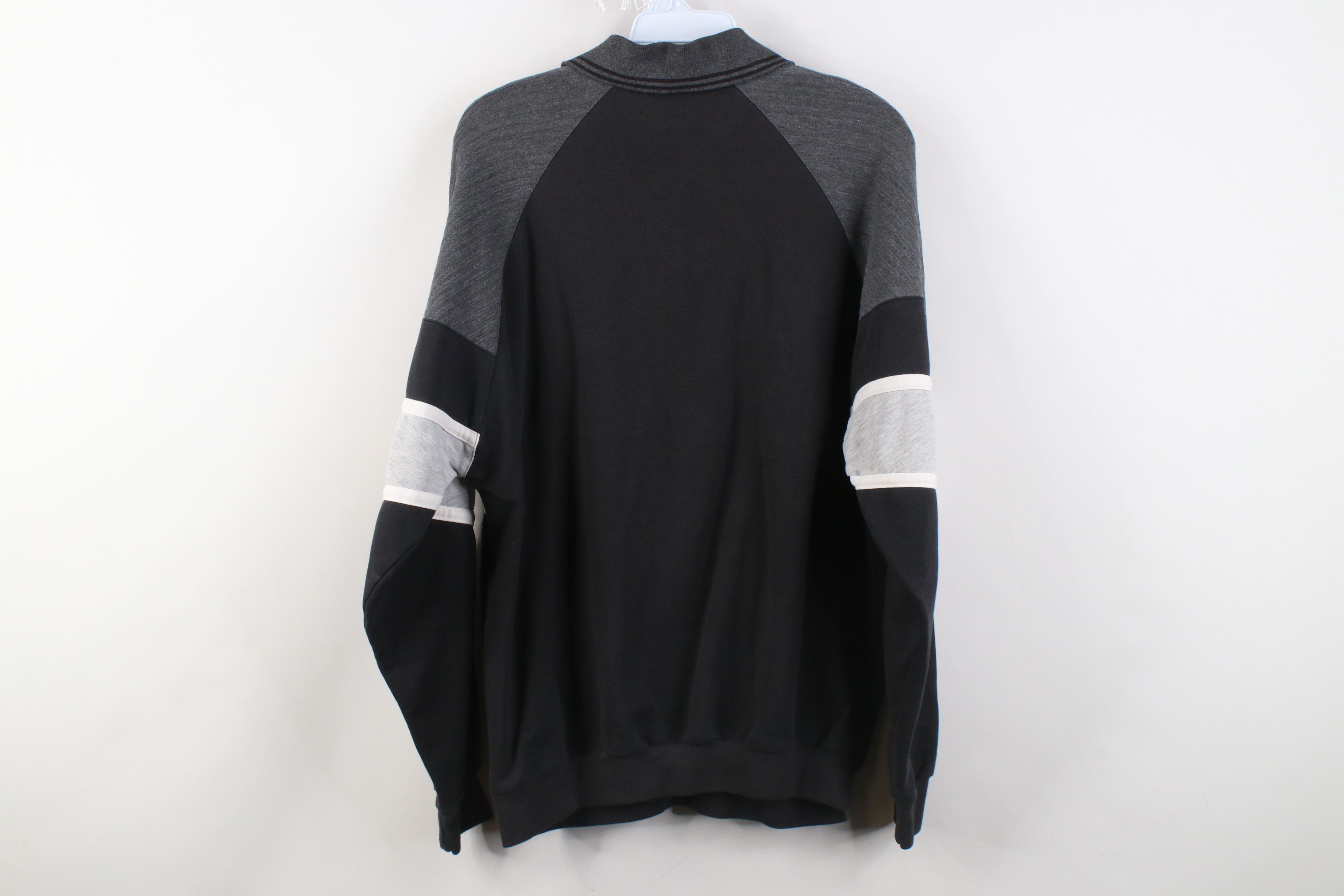 Vintage Vintage 90s Streetwear Ribbed Knit Long Sleeve Rugby Polo Size US M / EU 48-50 / 2 - 10 Thumbnail