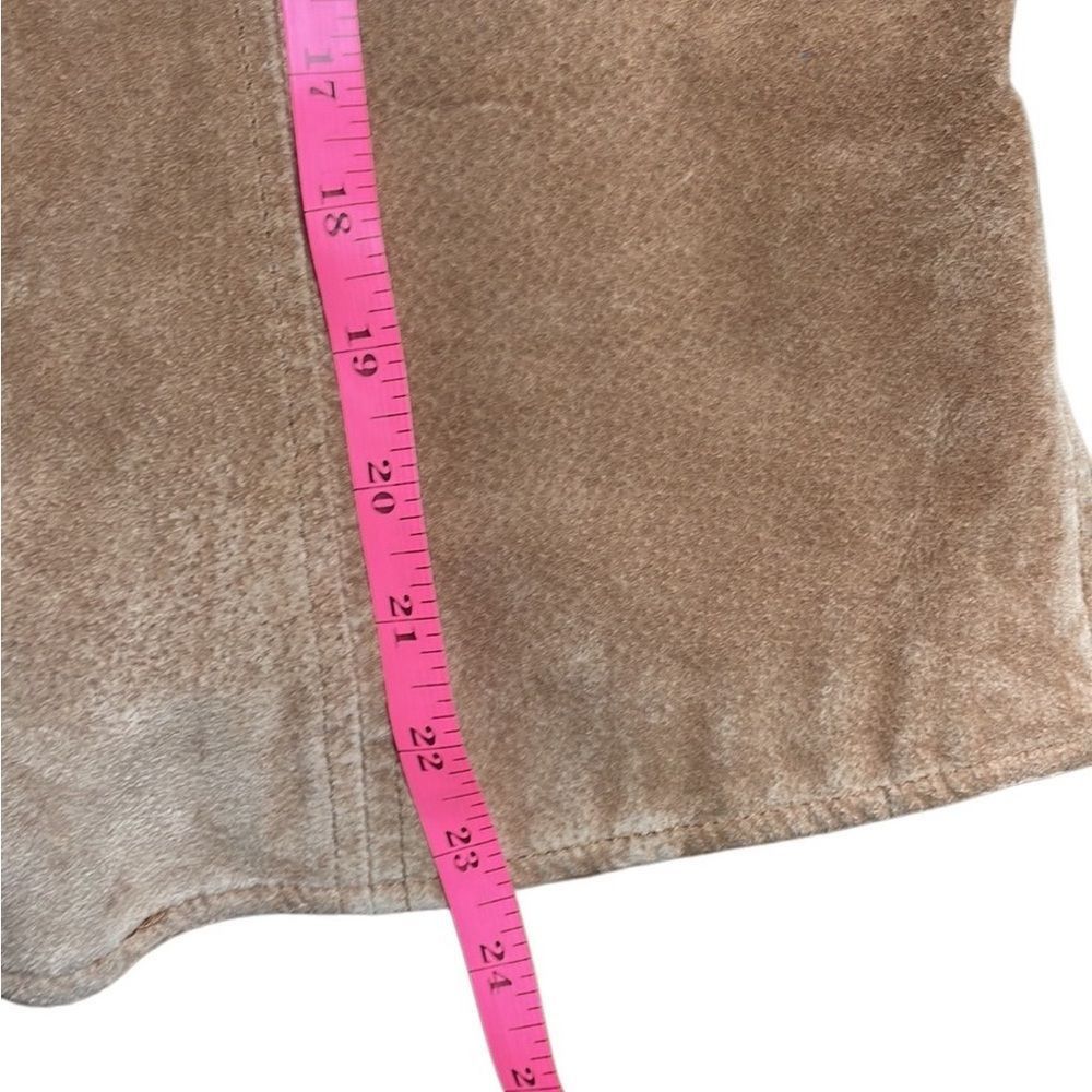 Vintage Y2K Vintage Tan Suede Jacket Button Front Large Live a Littl Size L / US 10 / IT 46 - 8 Thumbnail