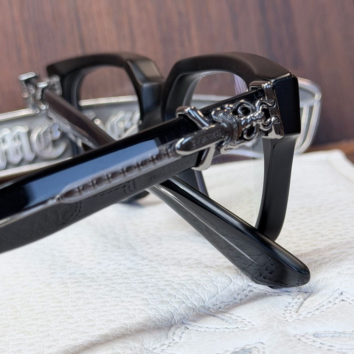 Chrome Hearts Chrome Hearts VAGILLIONAIRE ll glasses Size ONE SIZE - 9 Thumbnail