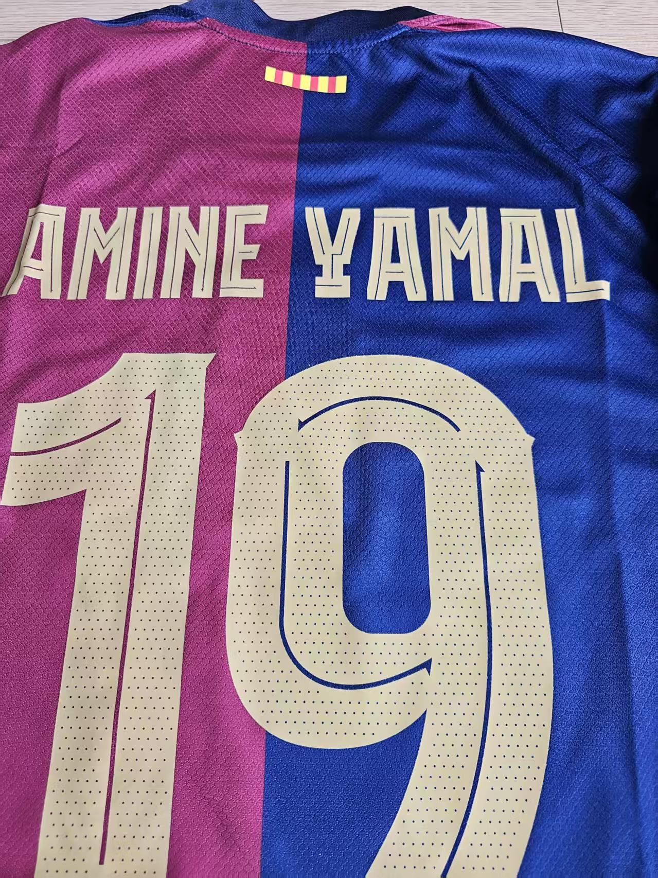 Other 2025 UEFA Champions Barcelona #19 Lamine Yamal Jersey Home Size US M / EU 48-50 / 2 - 5 Thumbnail
