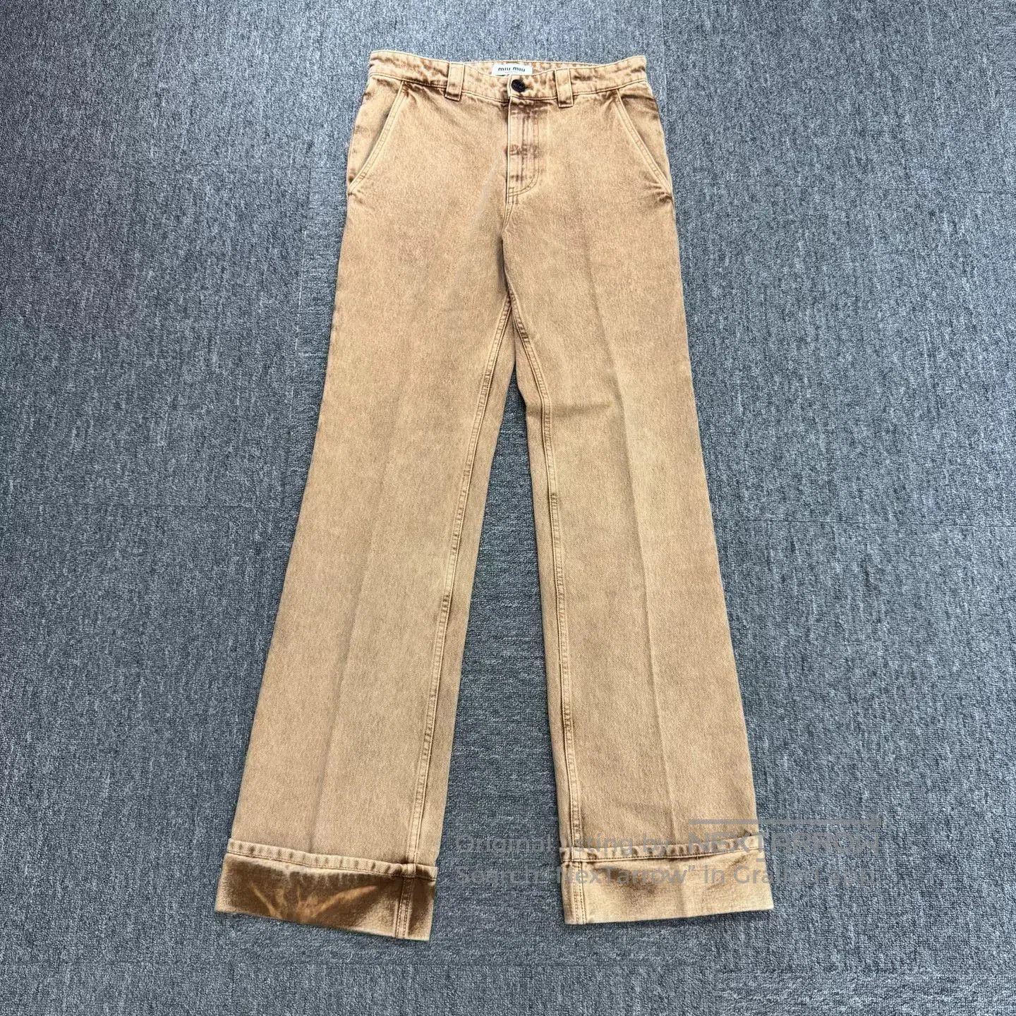 Miu Miu MiuMiu Washed Distressed Jeans. Size 37" - 1 Thumbnail